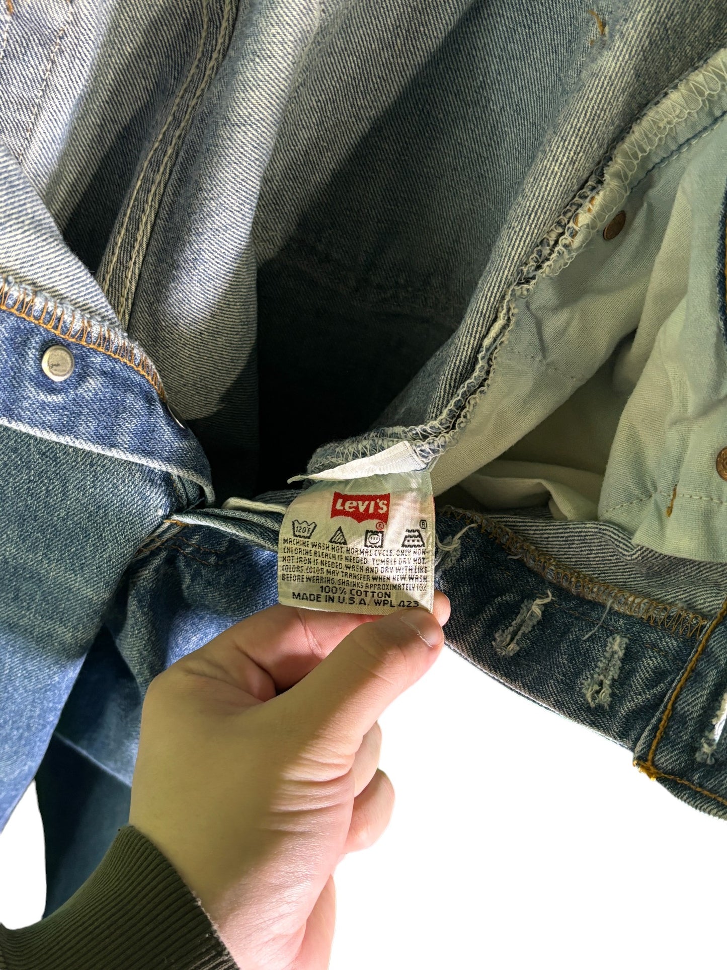 Vintage 90's Levi's 501XX Made in USA Selvedge Denim Jeans Size 32x31