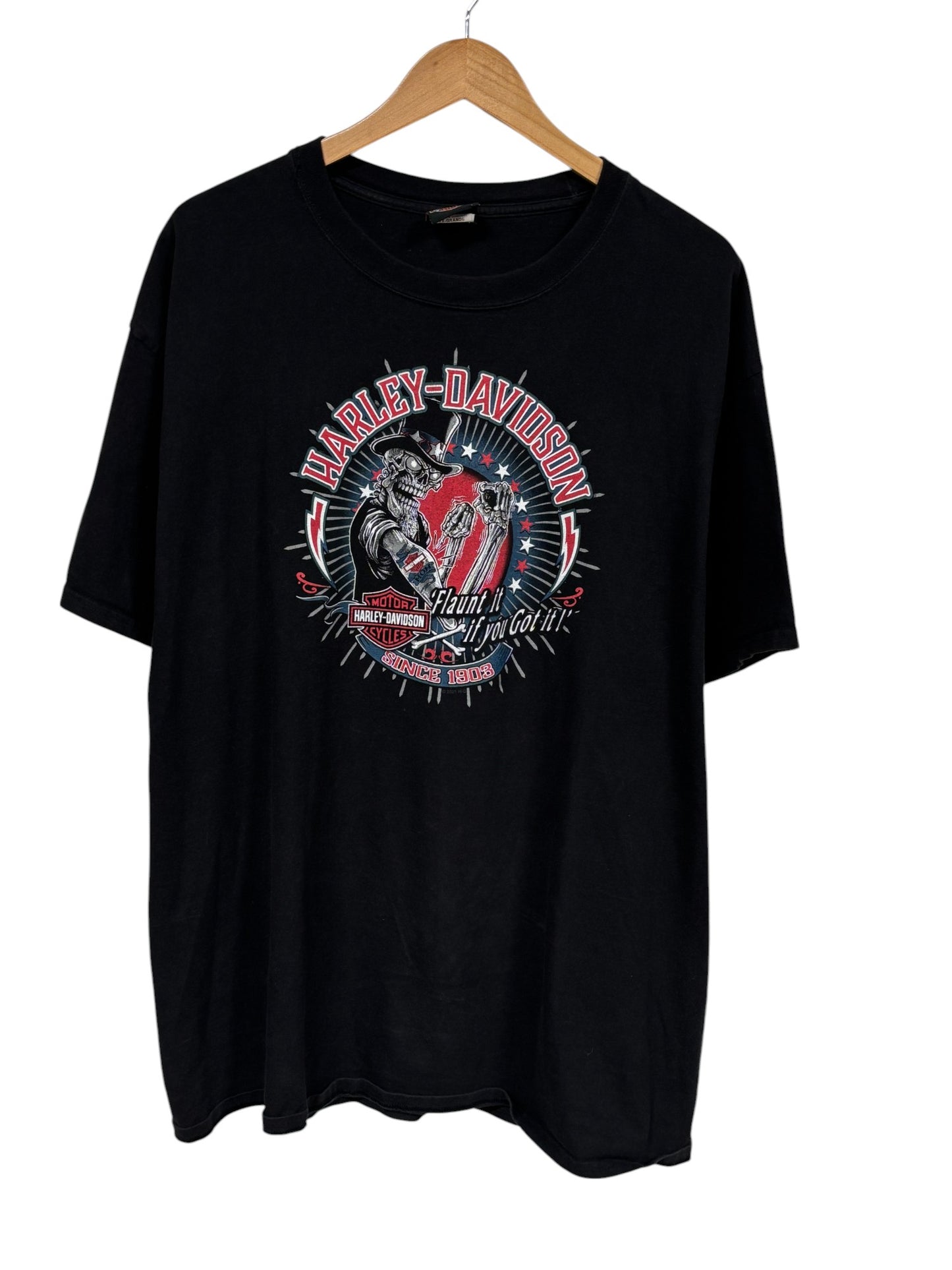 Harley Davidson Stubbs Houston Texas Biker Graphic Tee Size XXL