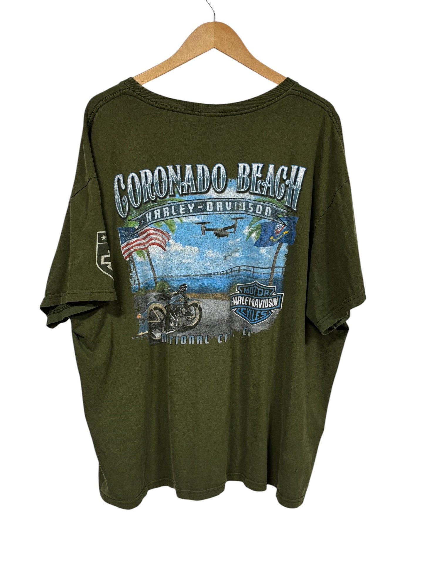 Harley Davidson Coronado Beach California Biker Graphic Tee Size XXL