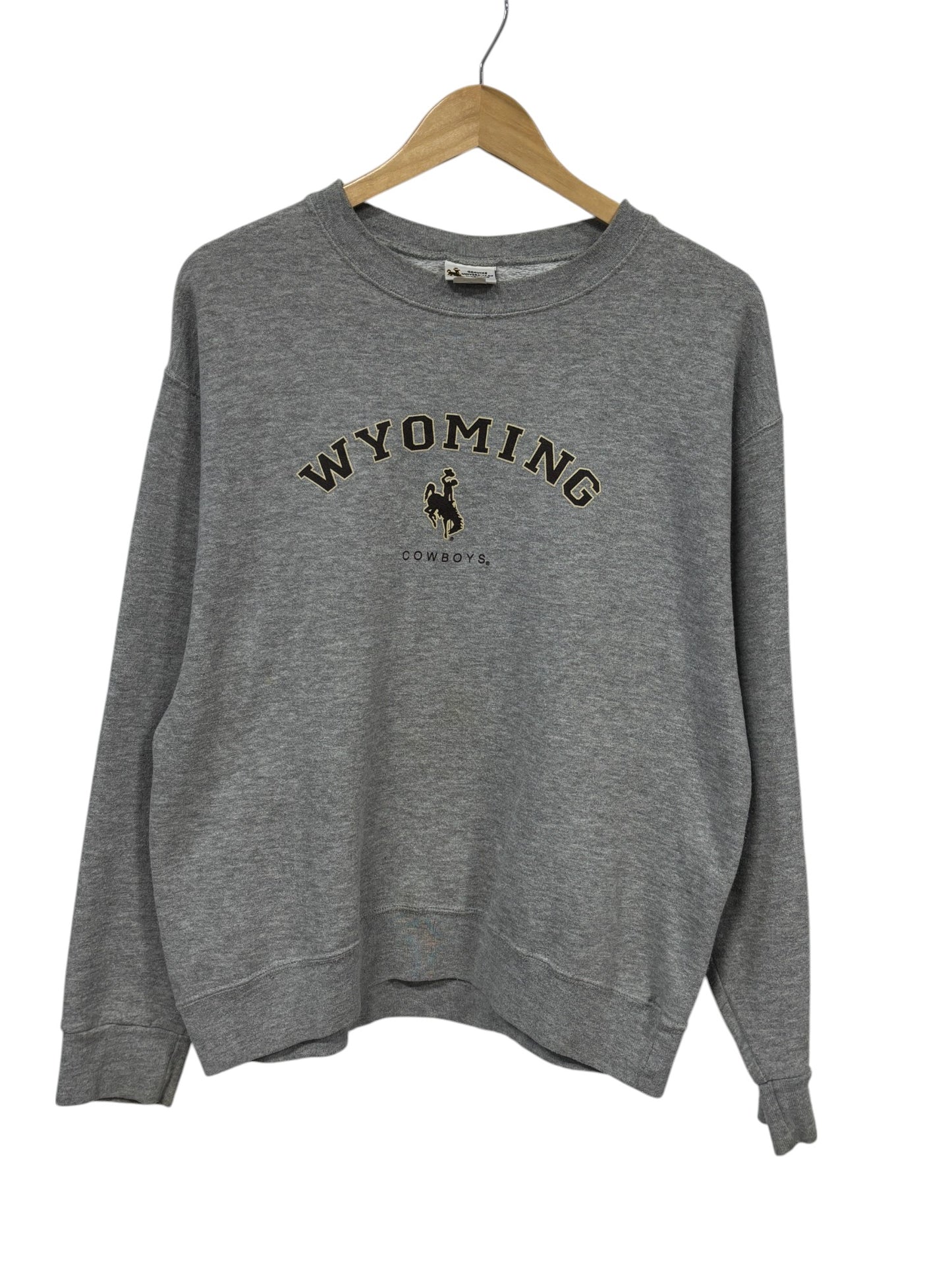 Vintage 90's Wyoming Cowboys Collegiate Logo Crewneck Sweater Size Large