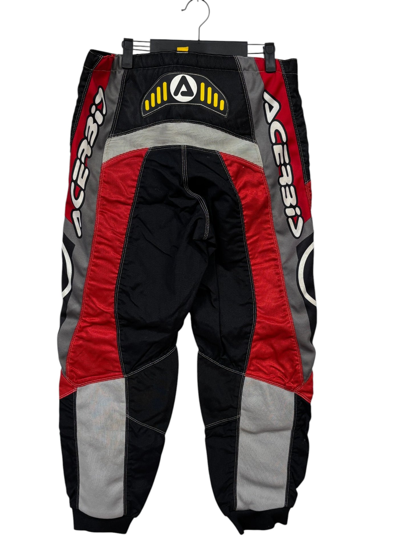 Vintage Y2K Black Red Acerbis Motocross Racing Pants Size 34x32