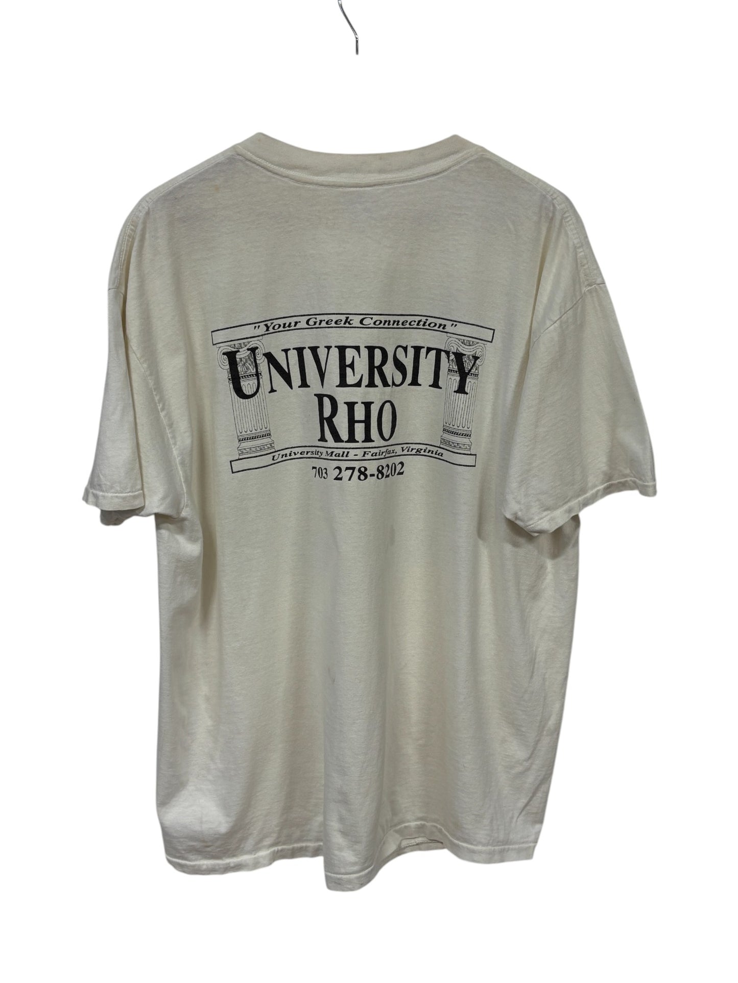 Vintage 1995 Zeus on the Loose Greek Week Fraternity Graphic Tee Size XL