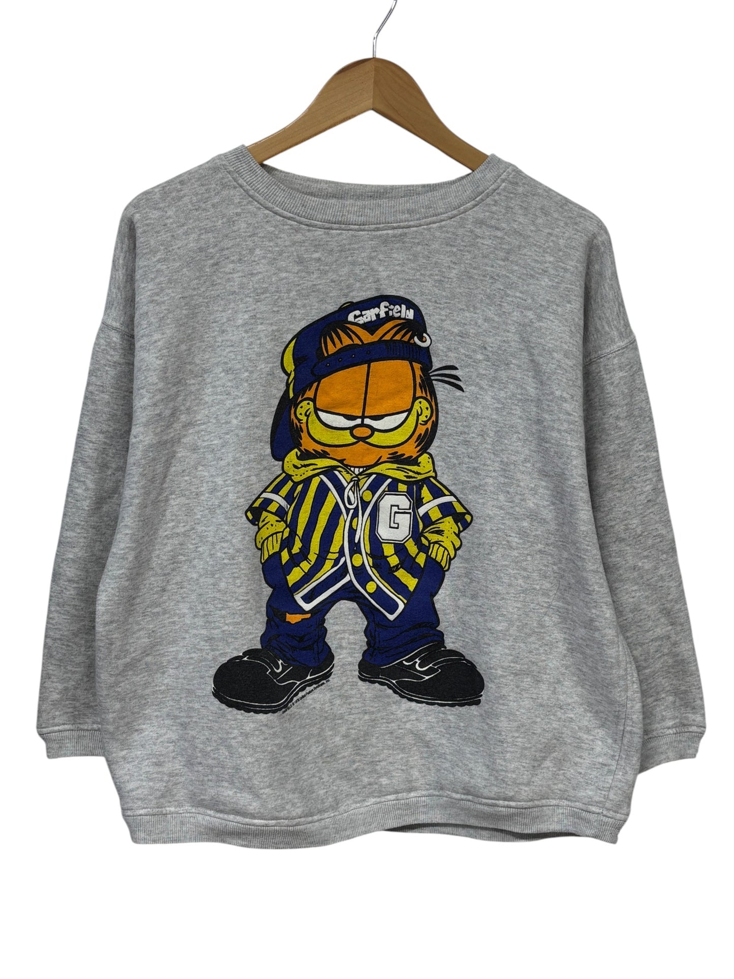 Vintage Y2K Garfield Hip Hop Outfit Cartoon Sweater Size Large