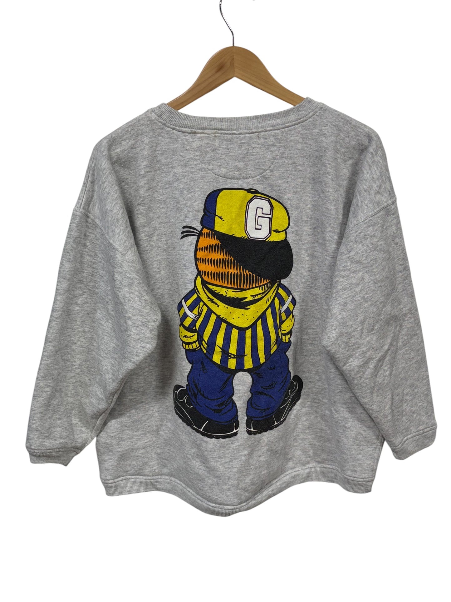 Vintage Y2K Garfield Hip Hop Outfit Cartoon Sweater Size Large