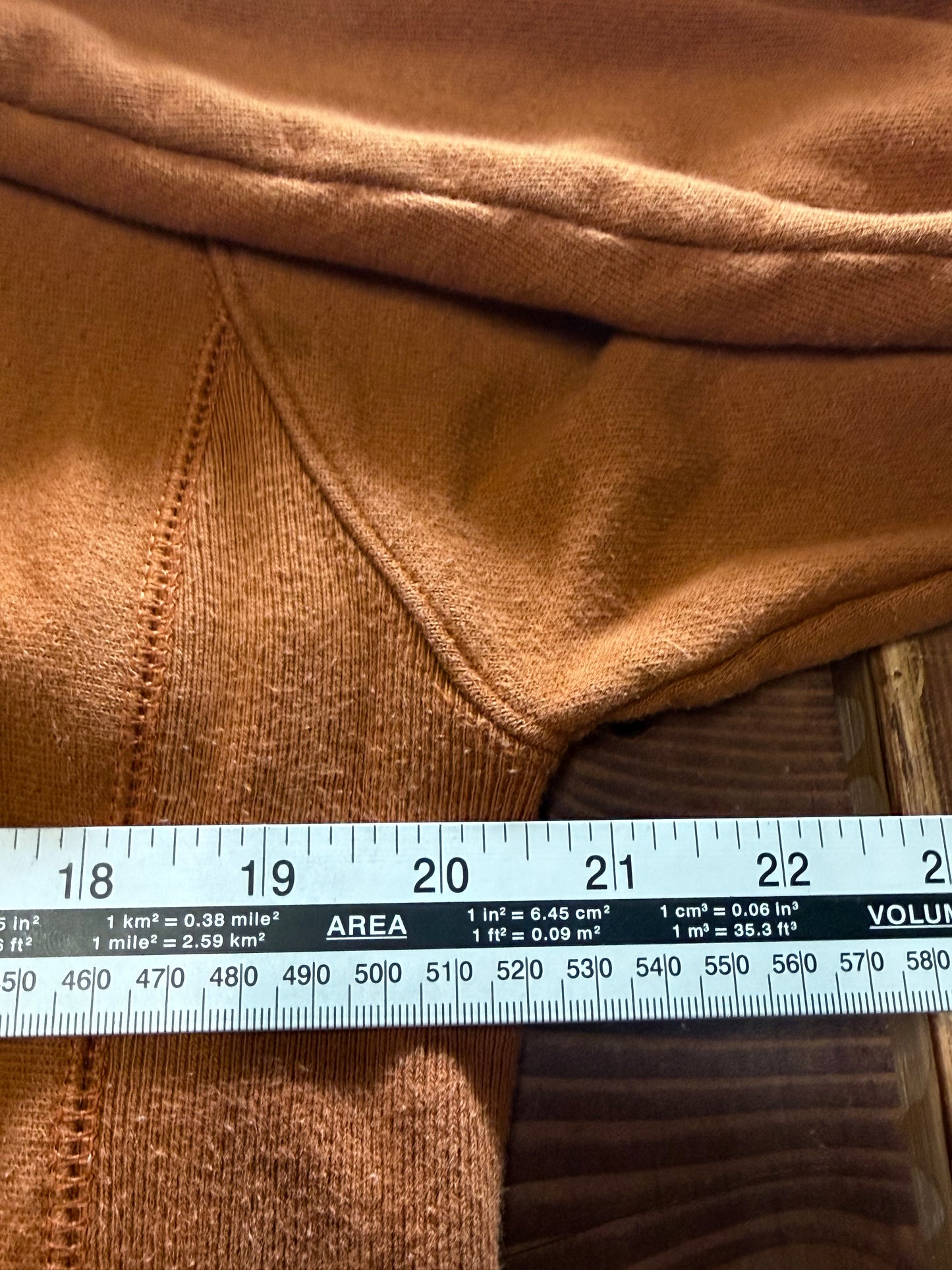 Champion Burnt Orange Reverse Weave Hoodie Size Small