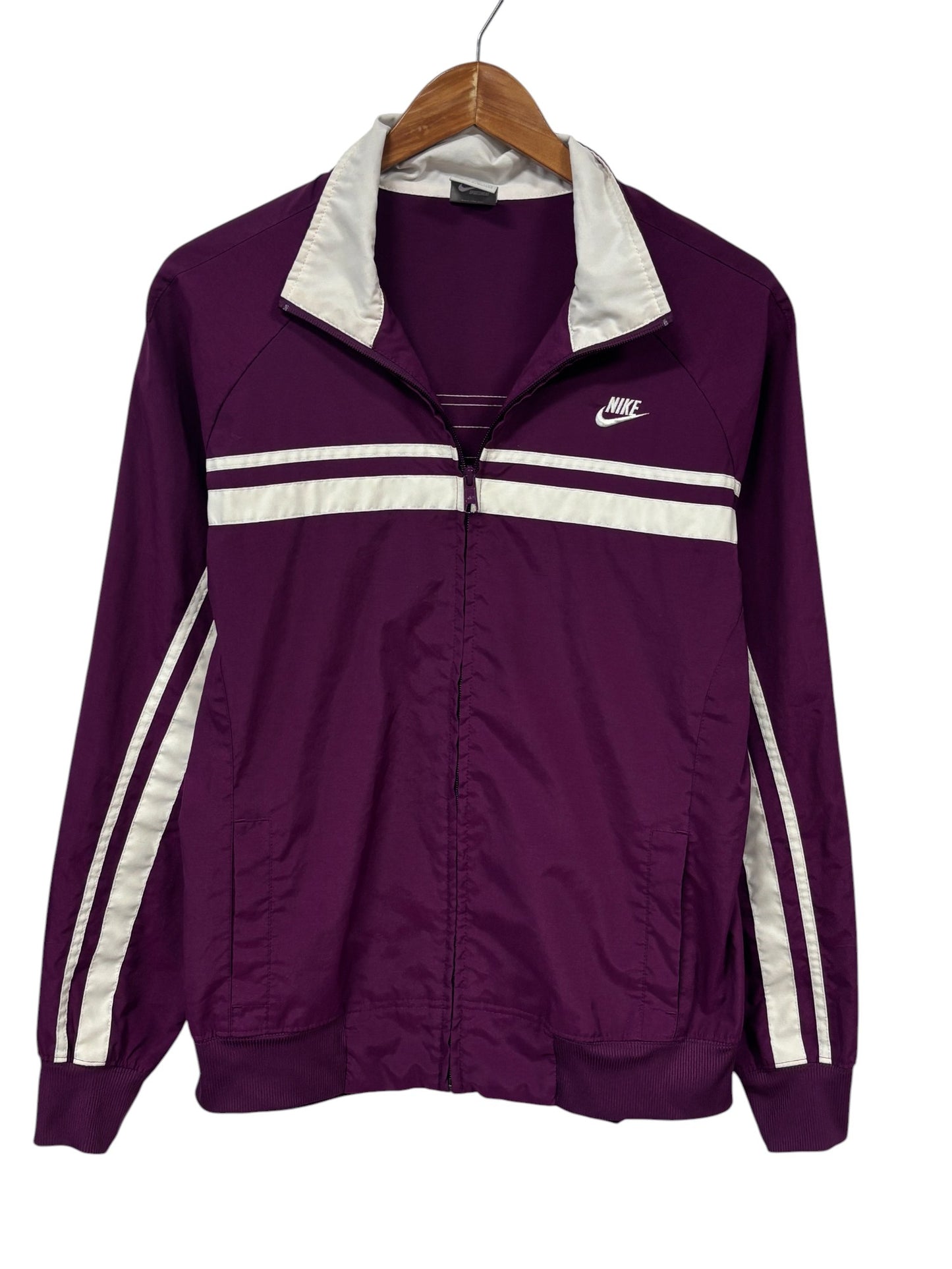 Nike Women's Purple Zip Up Track Jacket Size XL