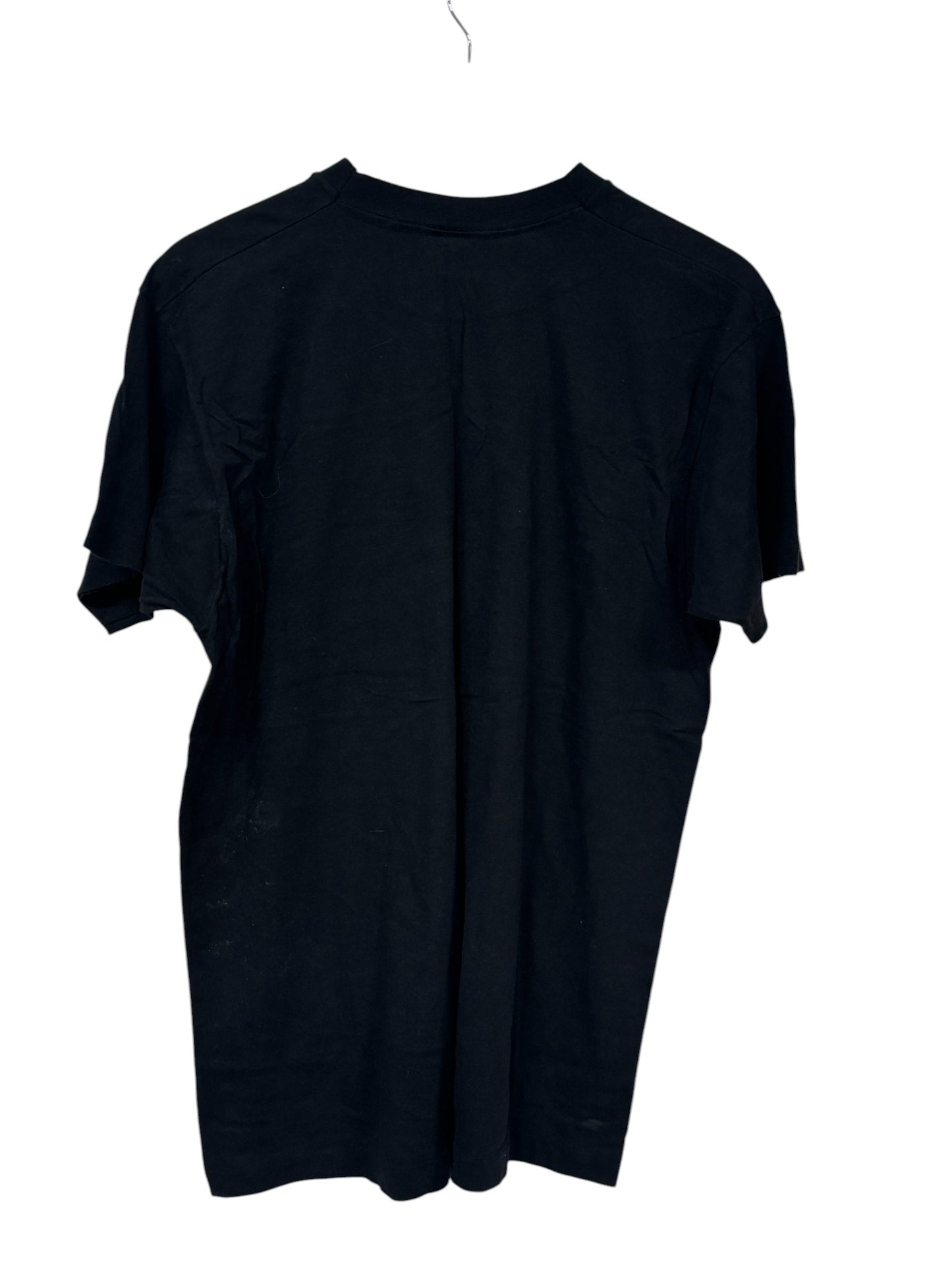 Vintage Black Fruit of the Loom Pocket Blank Tee Size XL