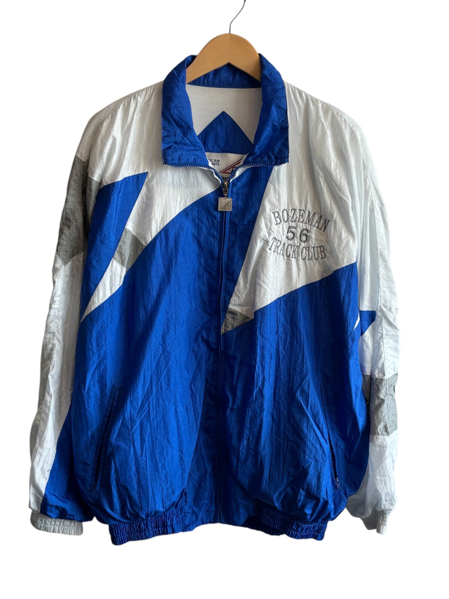 Vintage 90's Bozeman Track Club Zip Up Jacket Size Large
