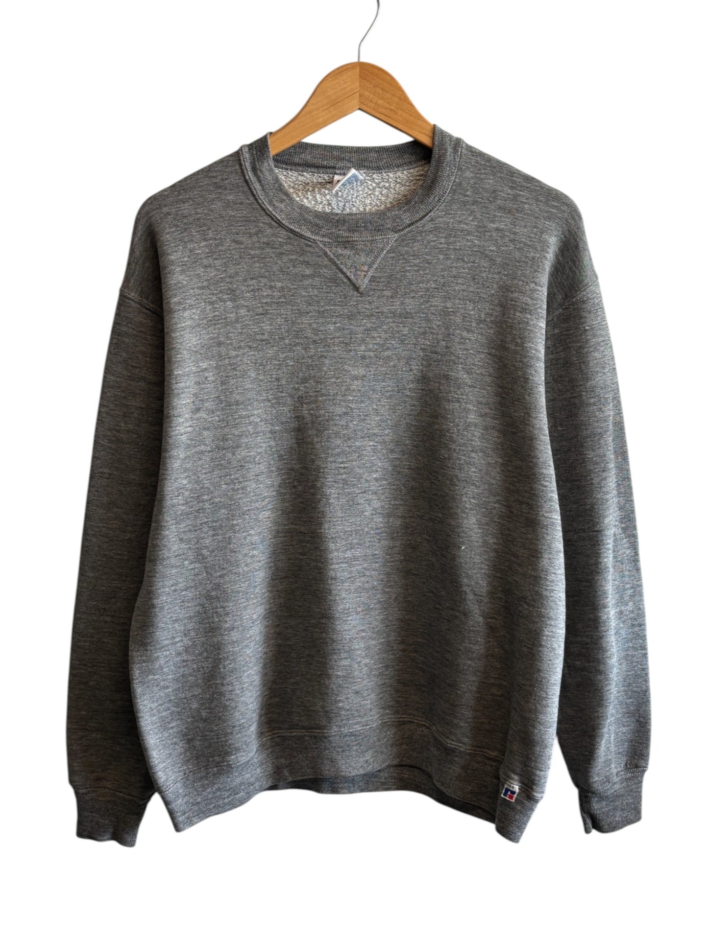 Vintage 90's Russell Athletic Grey Blank Crewneck Sweater Size XL