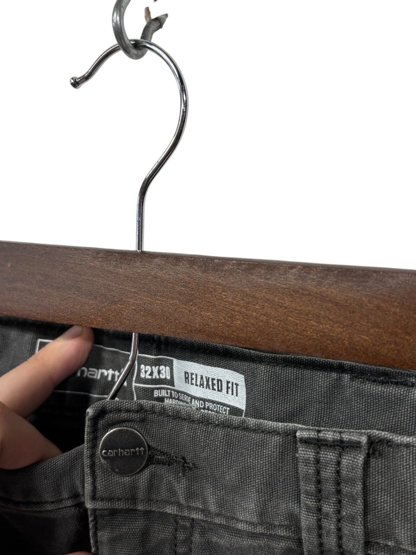 Carhartt Relaxed Fit Grey Carpenter Pants Size 32x30