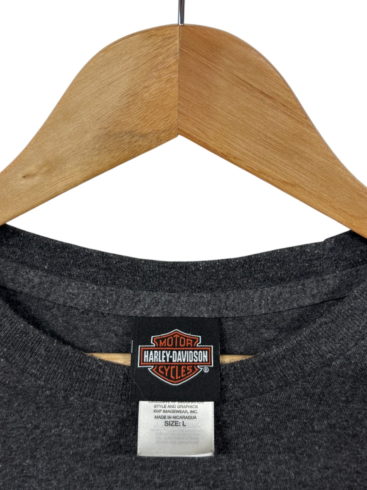 Harley Davidson Big Moose Portland Maine Biker Tee Size Large