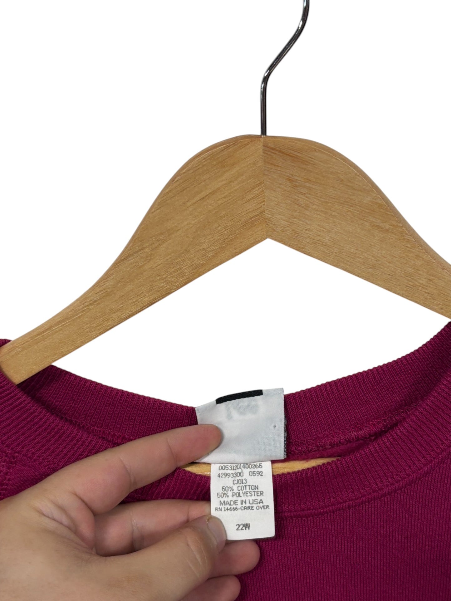 Vintage 90's Lee Midweight Women's Blank Crewneck Sweater Size Large