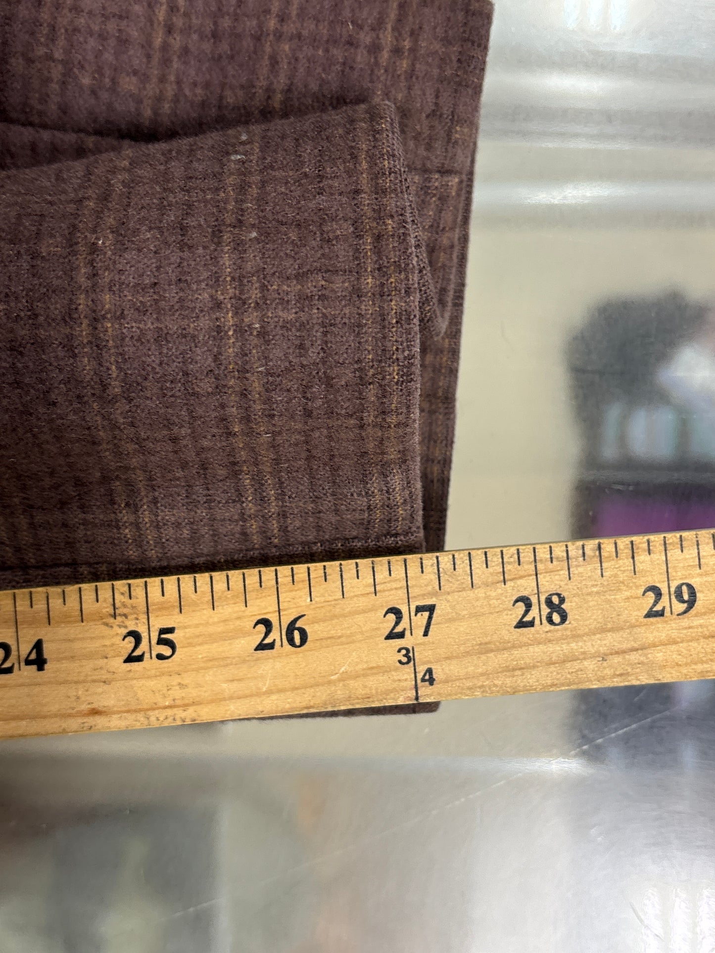 Vintage 70's Eddie Bauer Wool Hunting Brown Pants Size 36x27