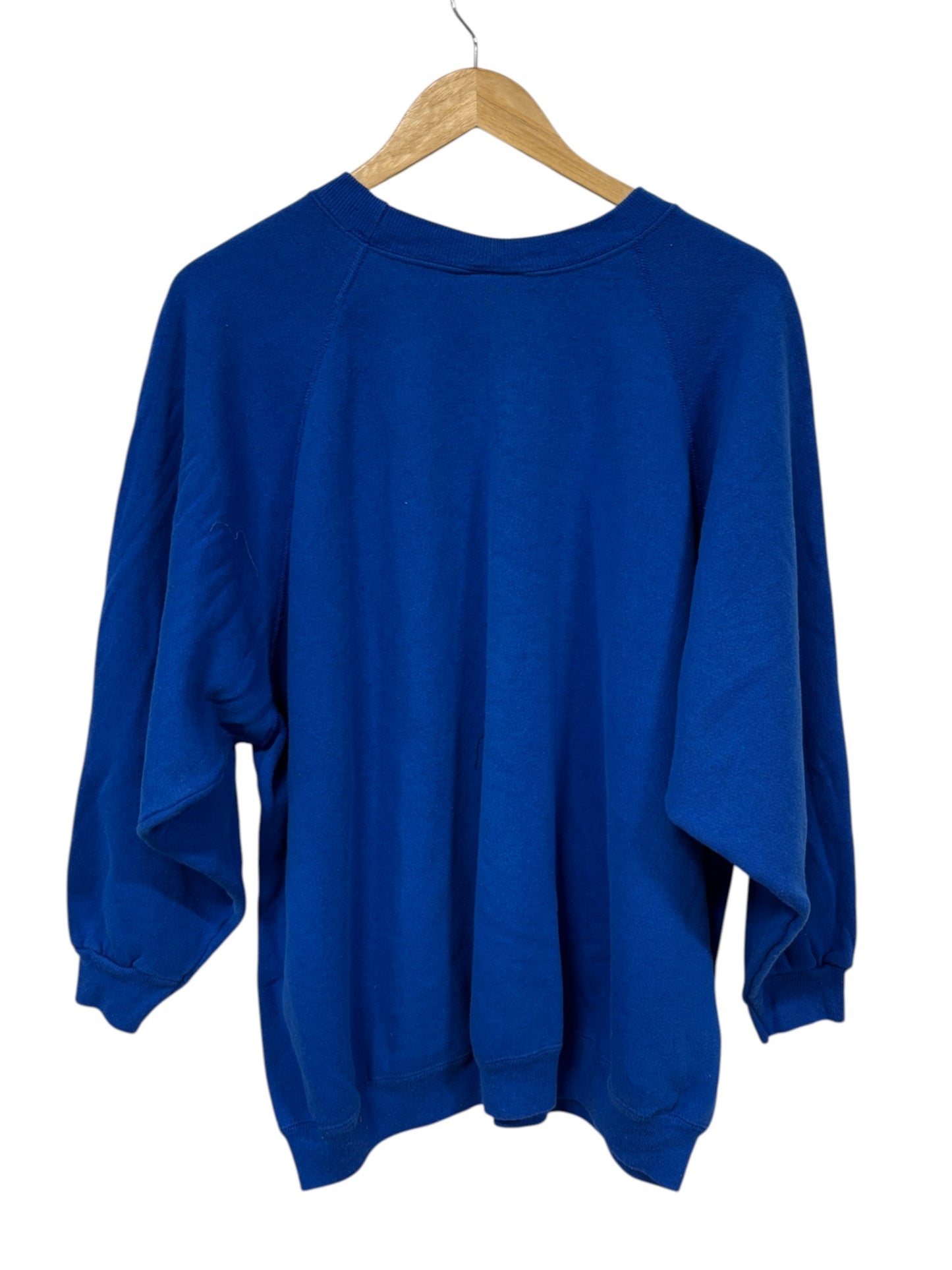 Vintage 90's Hanes Her Way Blue Blank Sweater Size 3XL Women's