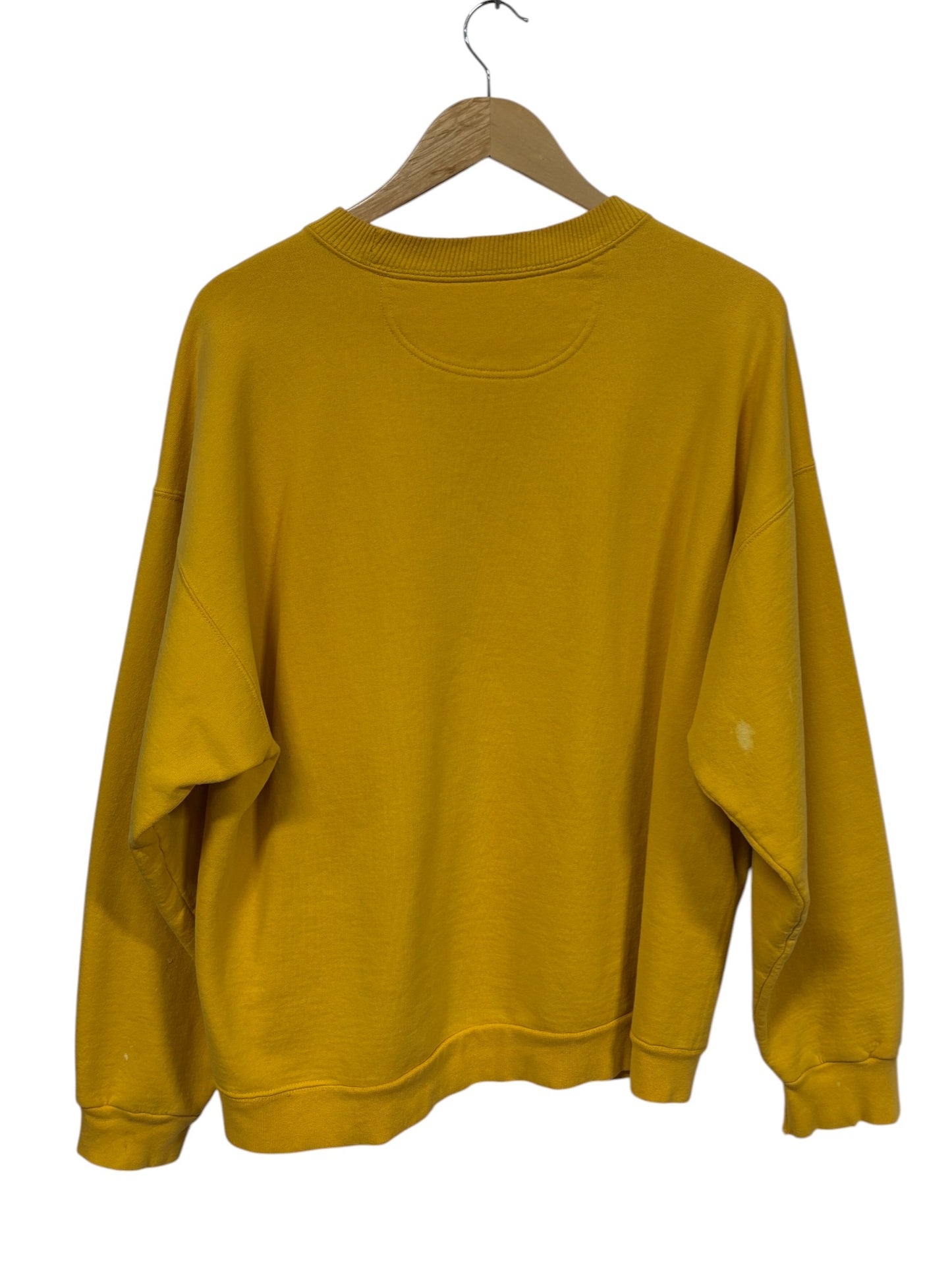 Vintage 90's Starter Yellow Blank Crewneck Sweater Size Large