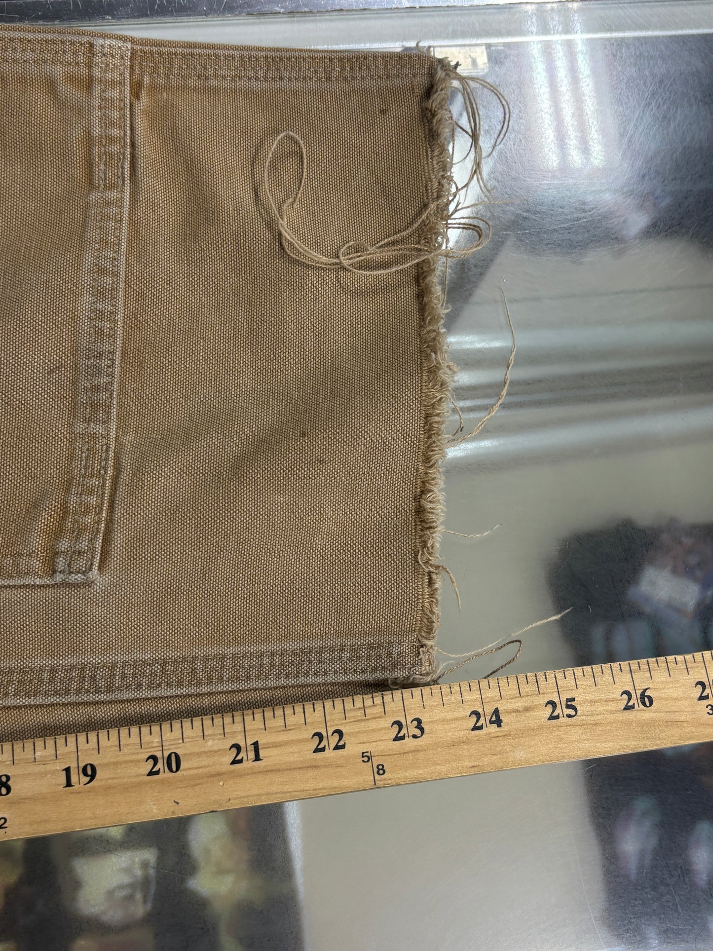Vintage Carhartt Made in USA Brown Double Knee Carpenter Pants Size 32x23