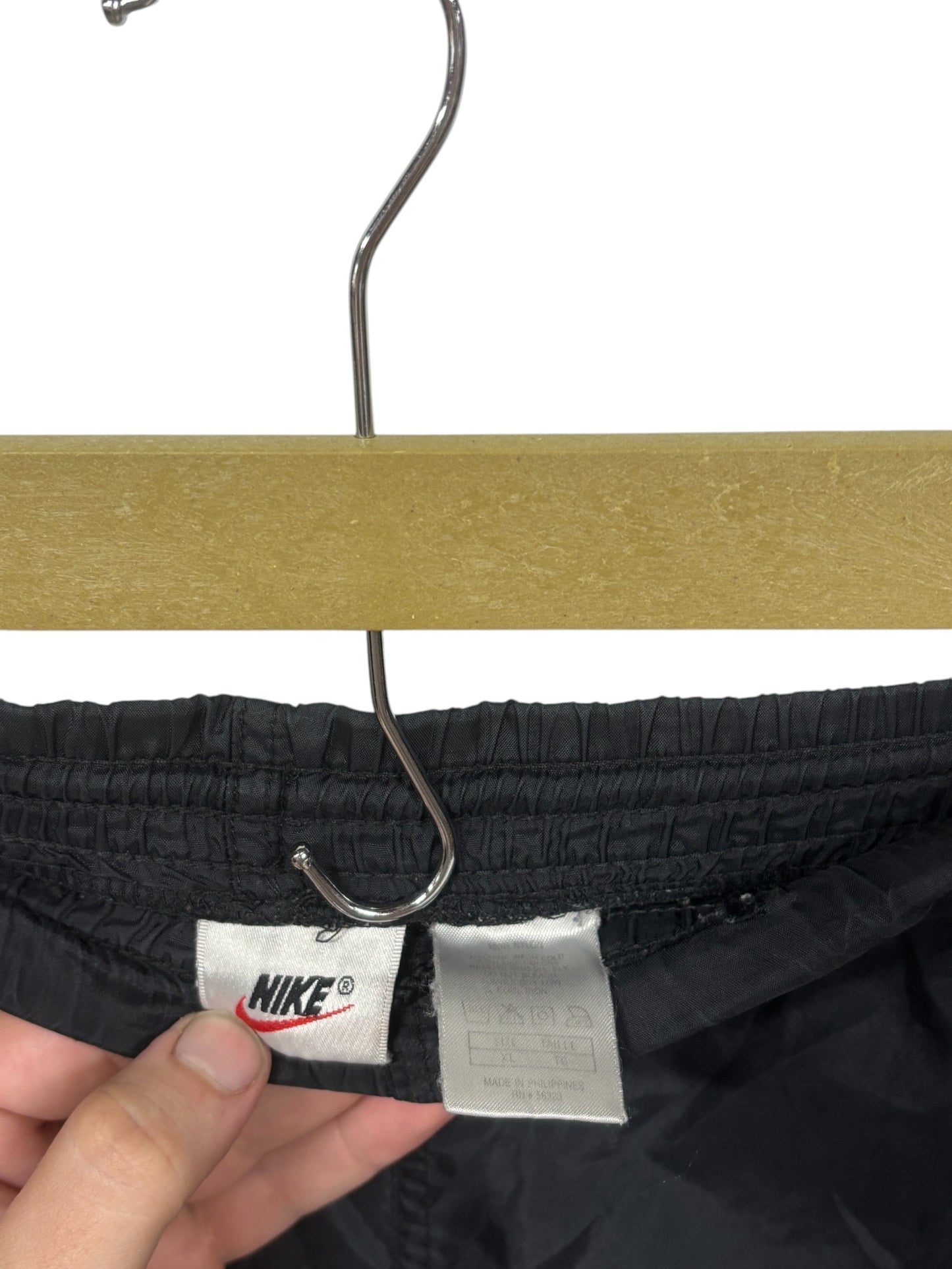 Vintage 90's Nike Black Windbreaker Pants Size XL (38-40)