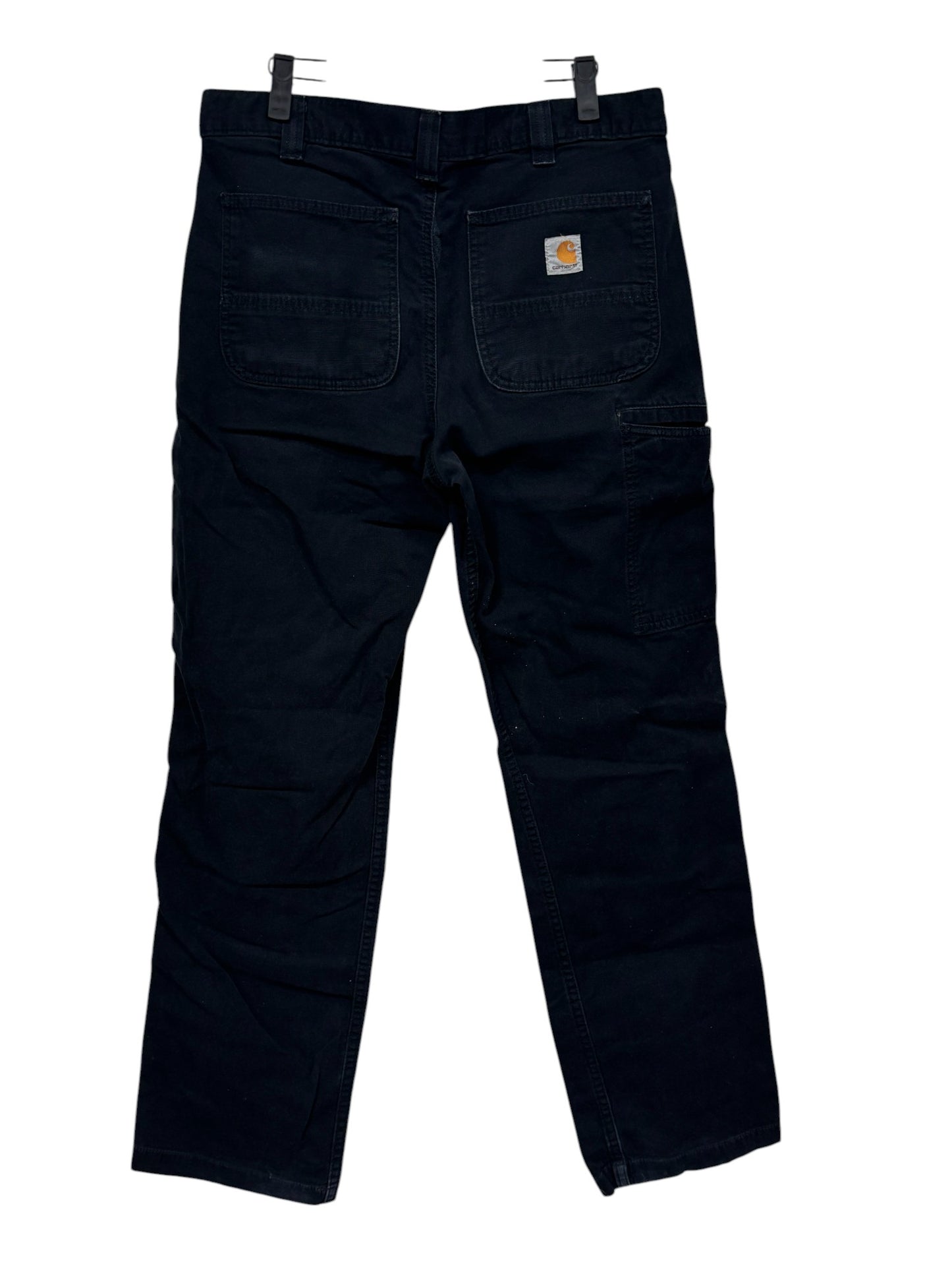 Carhartt Black Relaxed Fit Faded Carpenter Pants Size 32x31