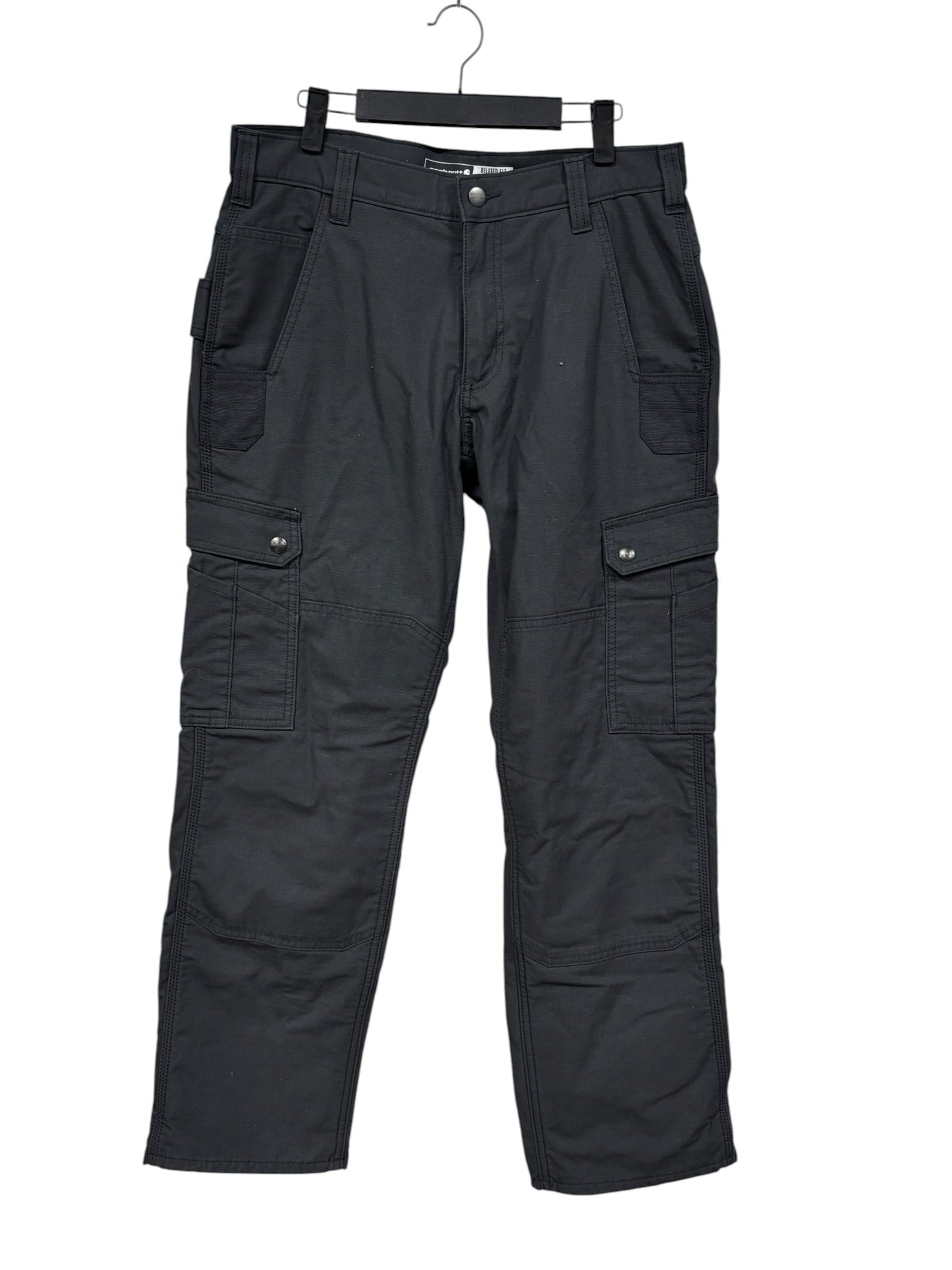 Carhartt Relaxed Fit Insulated Grey Cargo Carpenter Pants Size 32x30