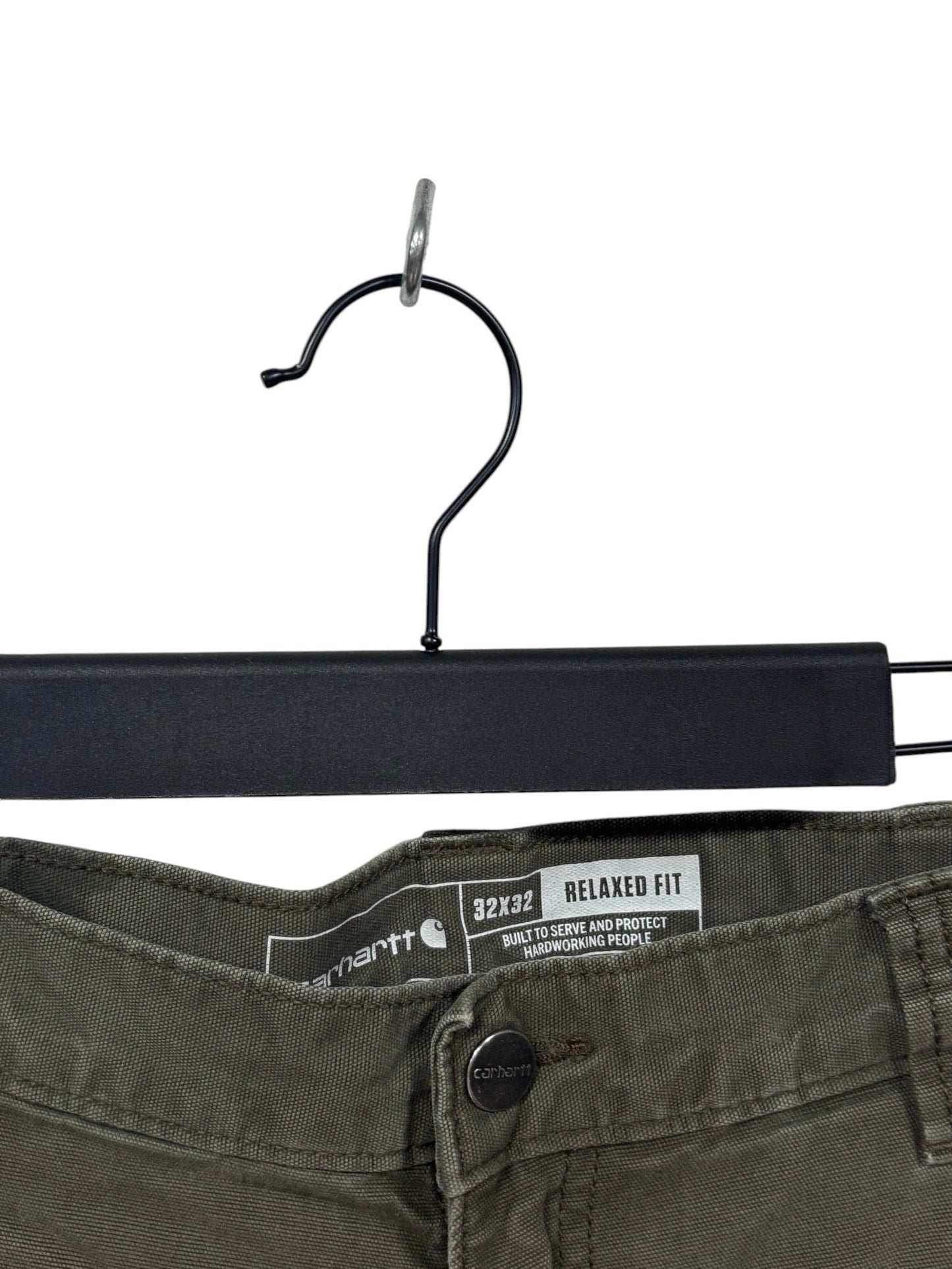Carhartt Relaxed Fit Moss Green Double Knee Carpenter Pants Size 32x32