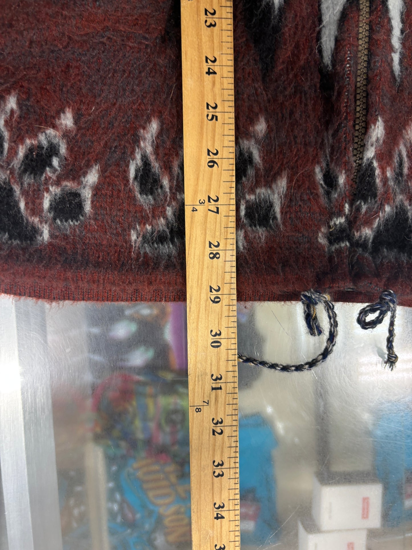 Vintage 90's Native American Spirit Animal Wolf Dreamcatcher Sweater Size Large