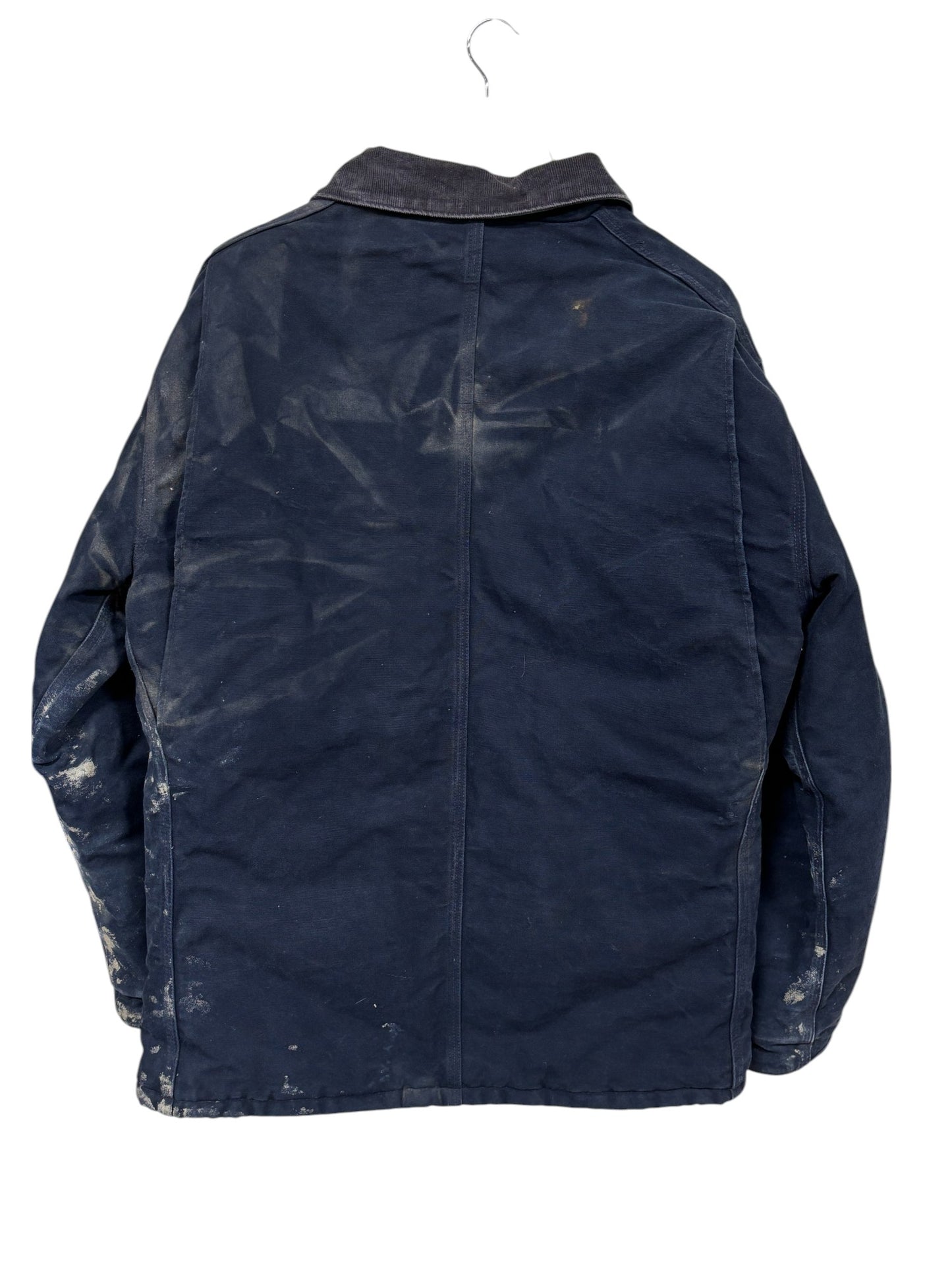 Vintage Carhartt C03 Navy Blue Traditional Zip Up Work Jacket Size 42 (Large)