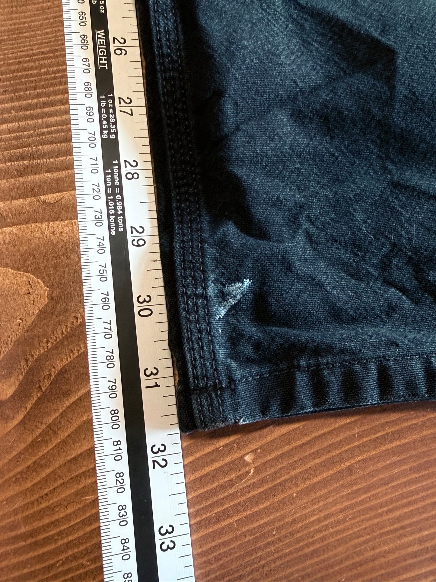 Carhartt Black Paint Splattered Relaxed Fit Double Knee Pants Size 30x32