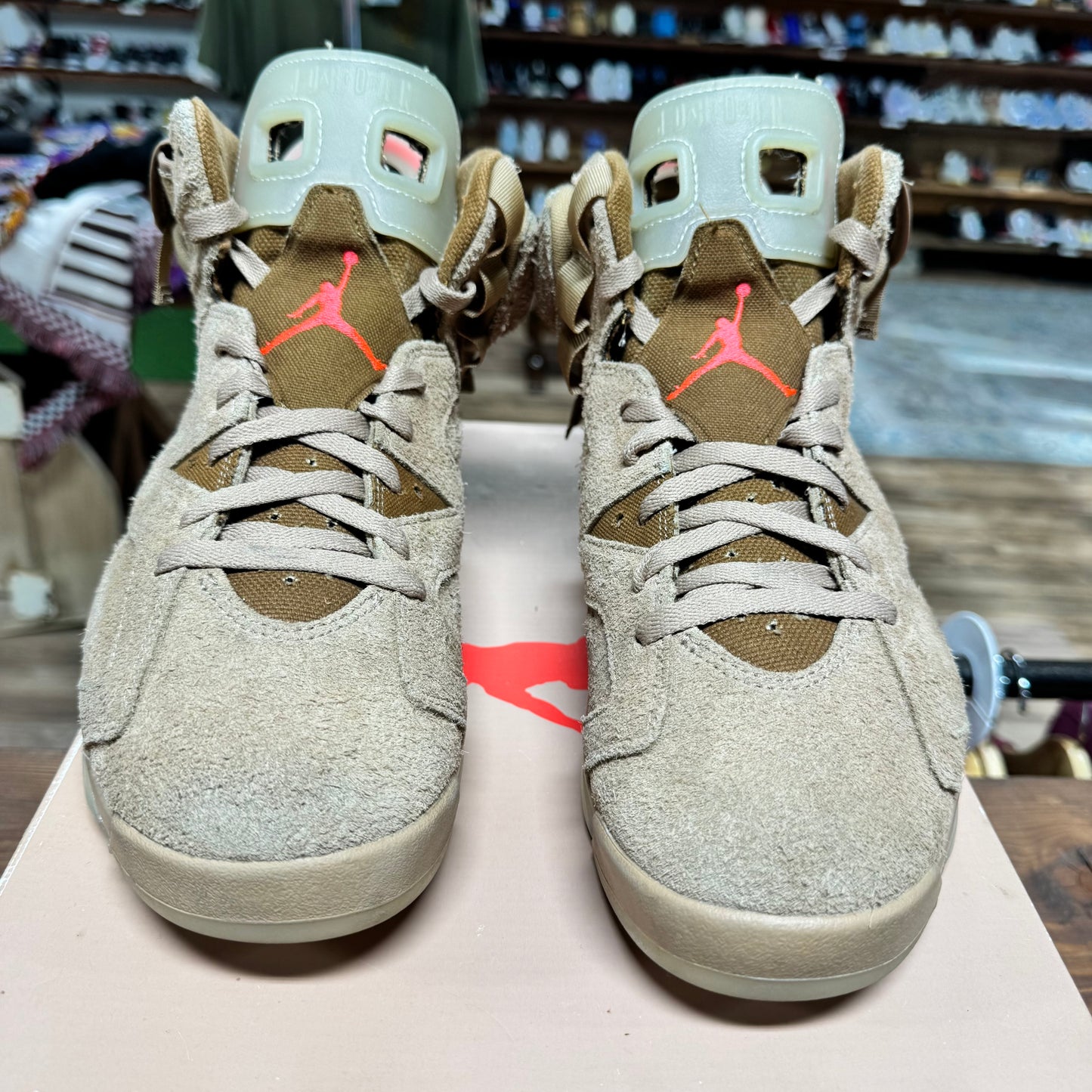 Jordan 6 'Travis Scott British Khaki' Size 10.5