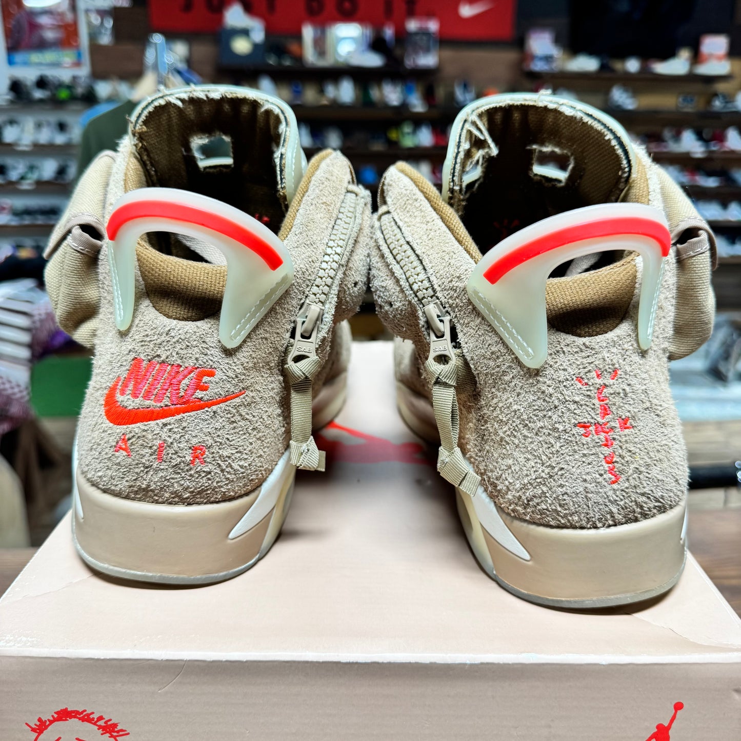 Jordan 6 'Travis Scott British Khaki' Size 10.5