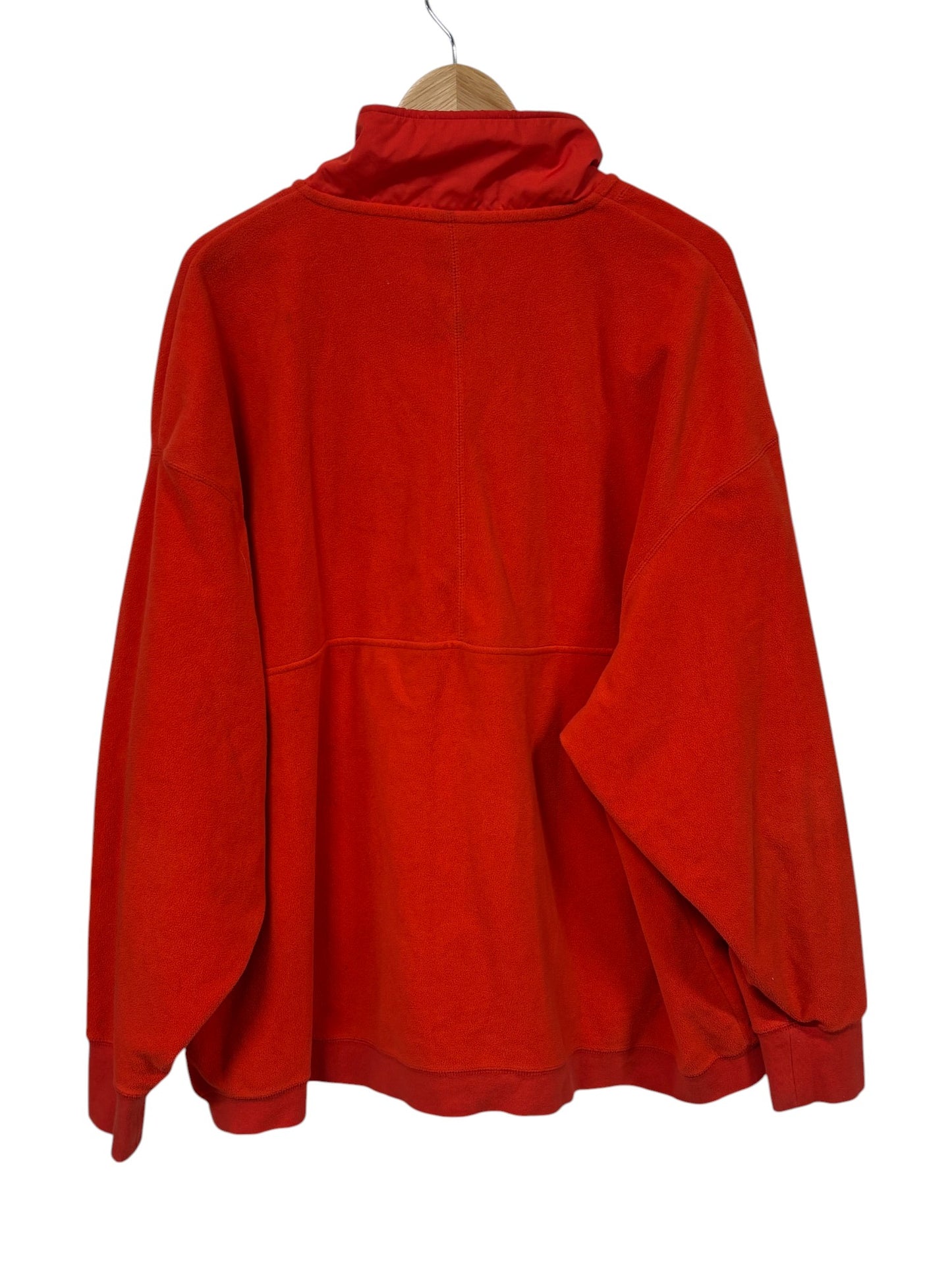 Nike Air Force 1 Orange Half Zip Fleece Sweater Size XXL