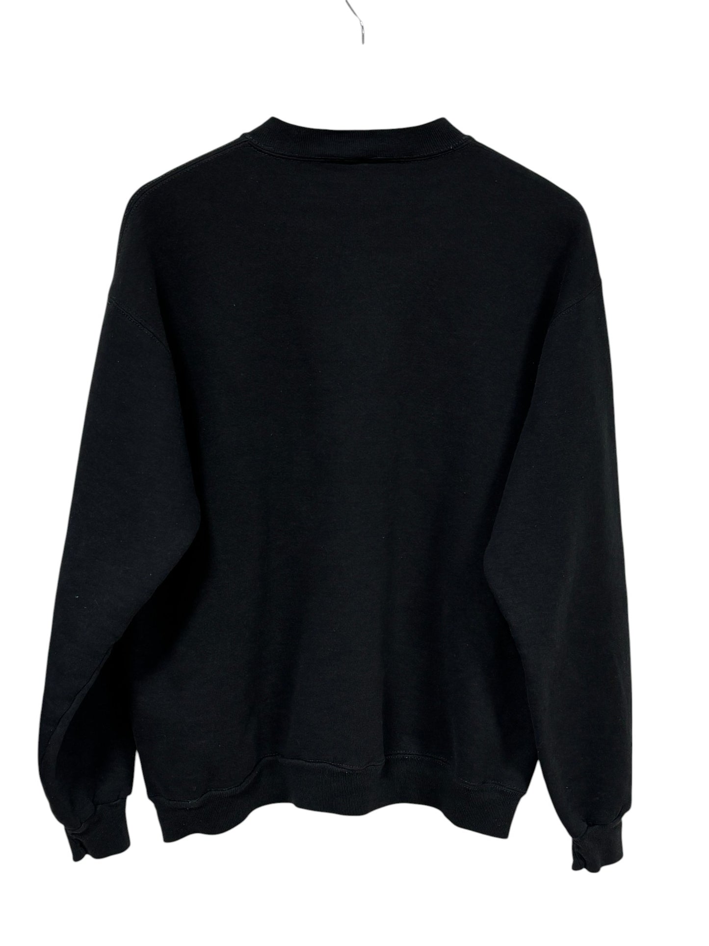Vintage 90's Russell Athletic Black Blank Crewneck Sweater Made USA Size XL