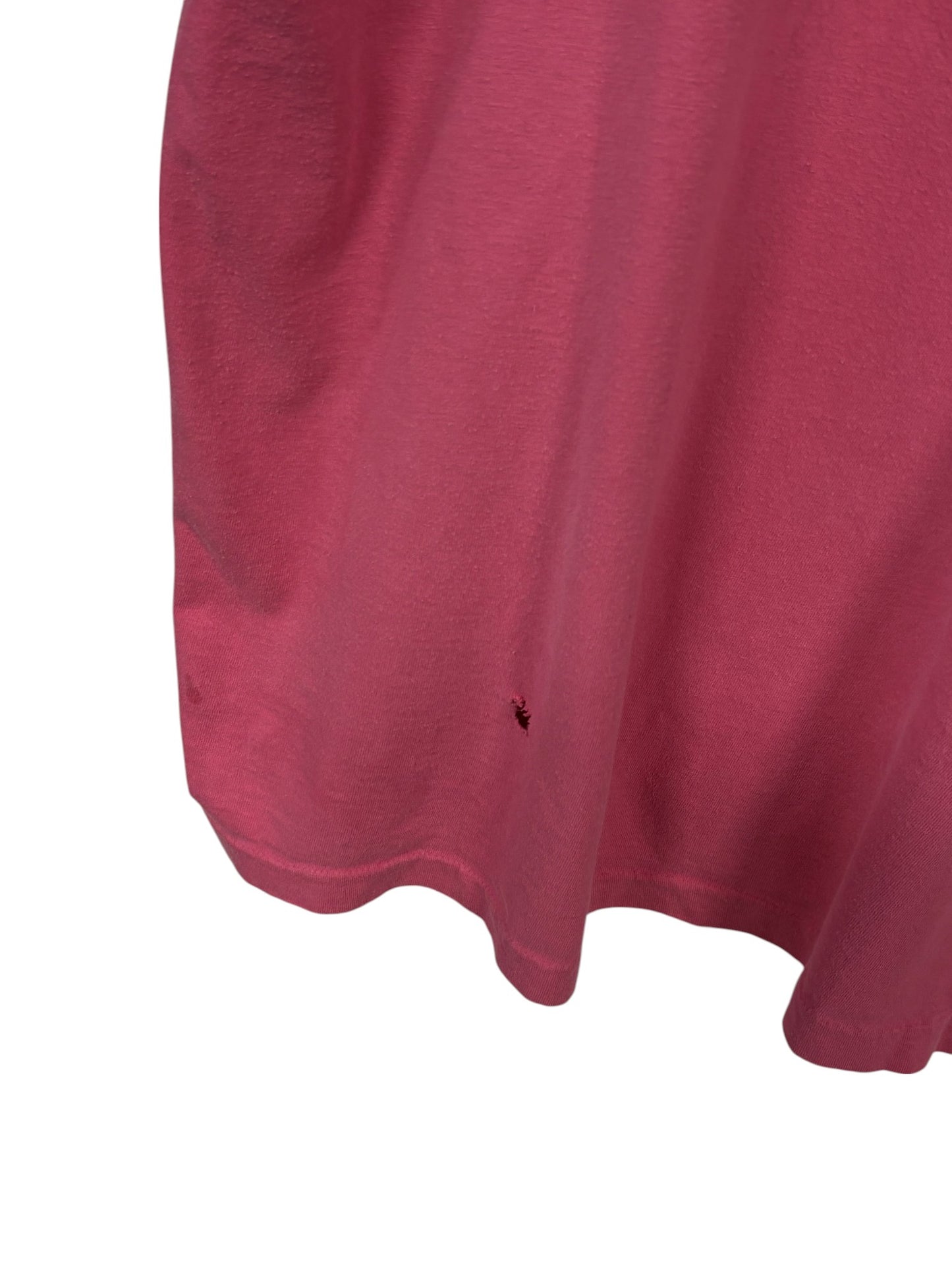 Vintage 90's Fruit of the Loom Pink Blank Tee Size XL