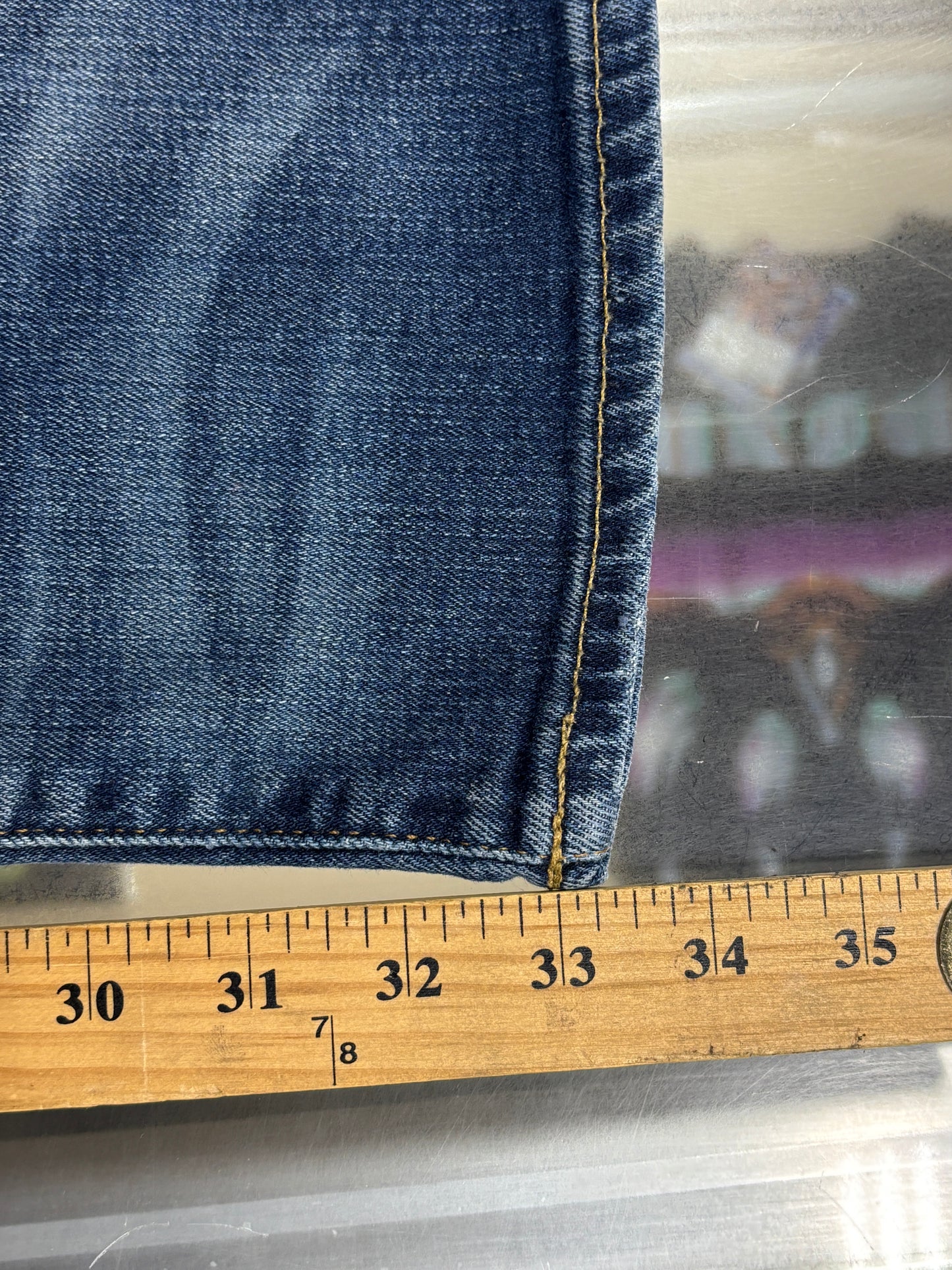Polo Ralph Lauren Blue Slim Fit Denim Jeans Size 36x33