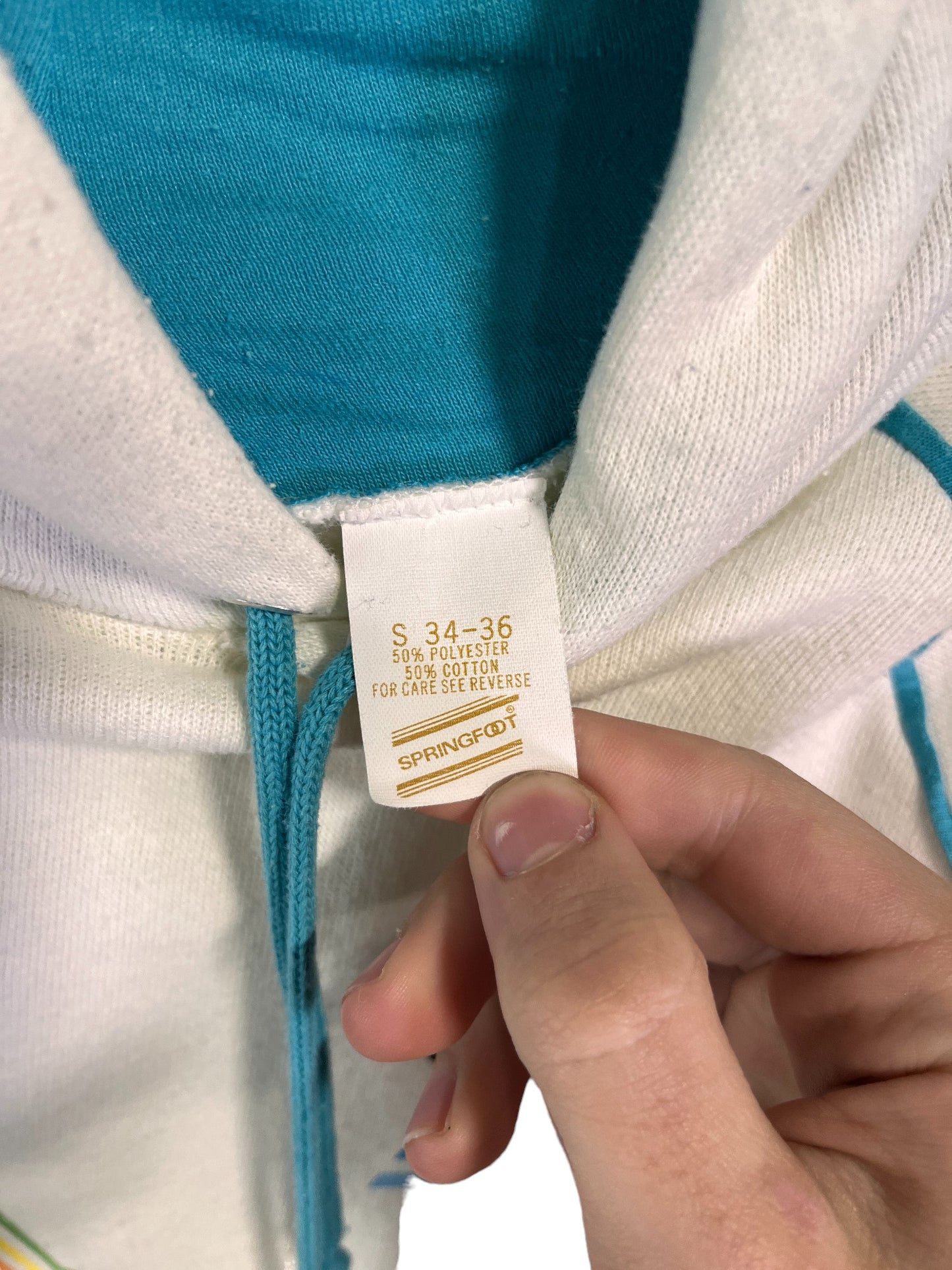 Vintage 80's Springfoot Jackson Hole Skyline Hoodie Size Small