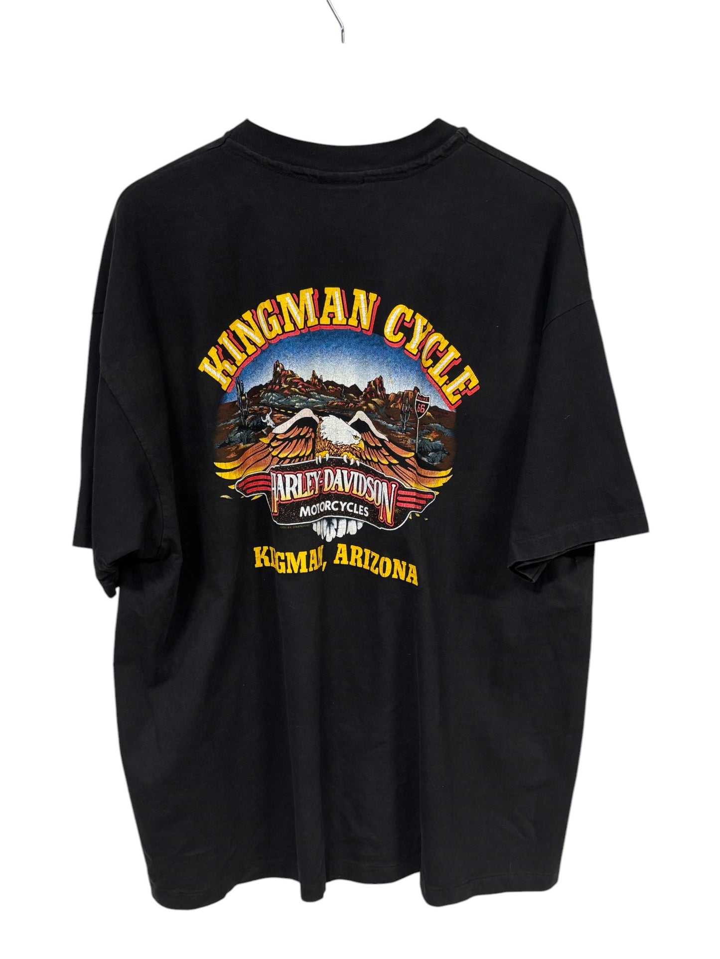 Vintage 90's Harley Davidson Ride with the Wind Arizona Biker Tee Size XXL