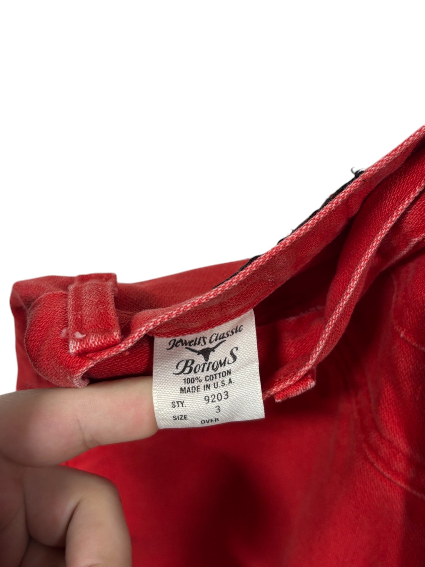 Vintage Jewell's Classic Red High Waisted Western Jeans Size 24x36