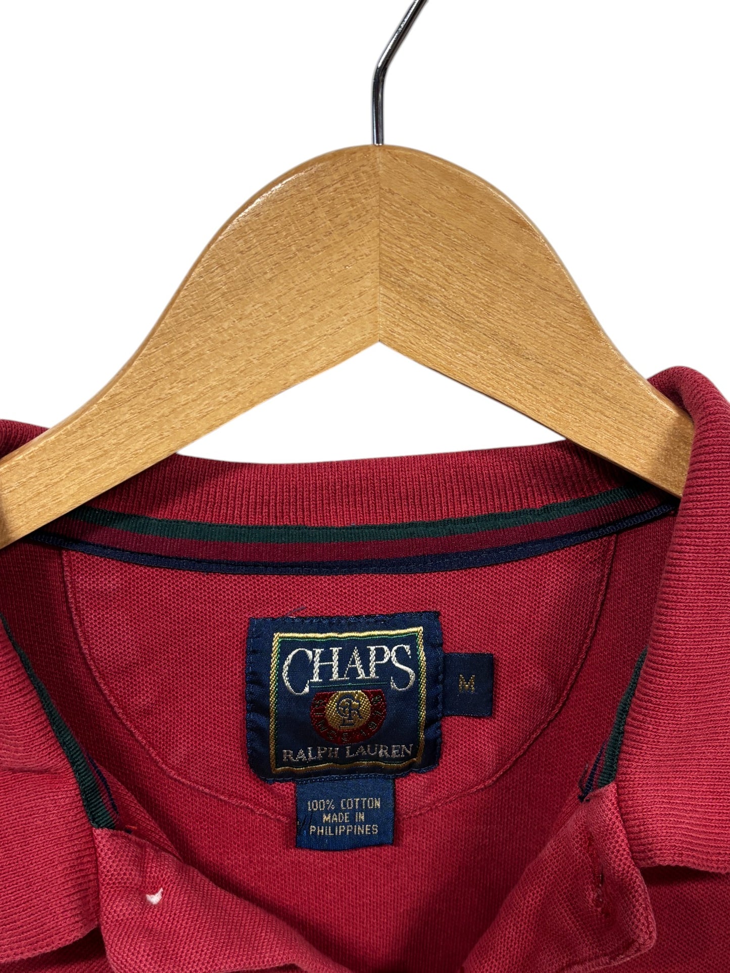 Vintage 00's Chaps Ralph Lauren Crest Logo Polo Shirt Size Medium