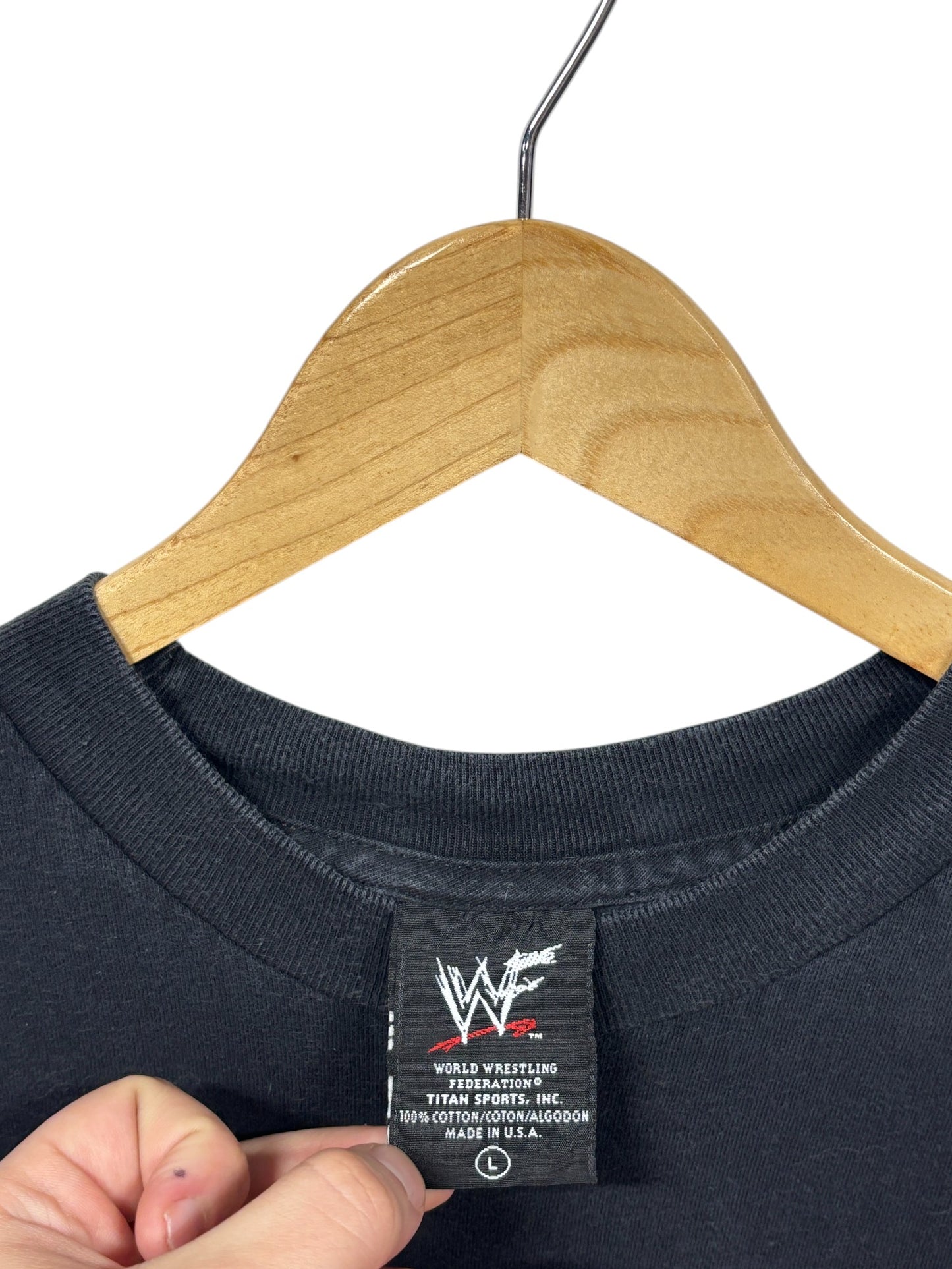 Vintage 90's WWF The Rock Smack Down Hotel Wrestling Tee Size Large