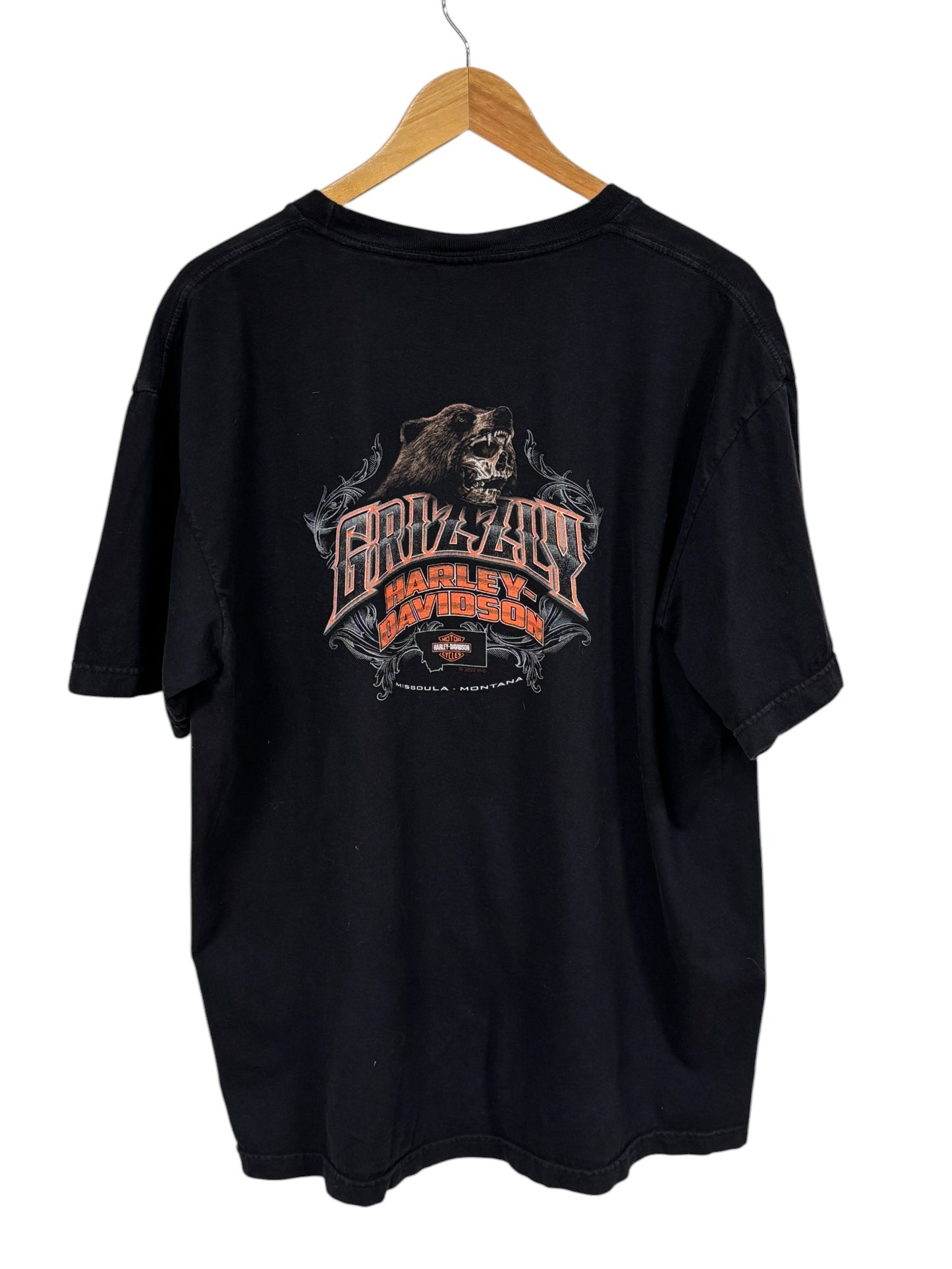 Harley Davidson Grizzly Missoula Montana Biker Tee Size XL