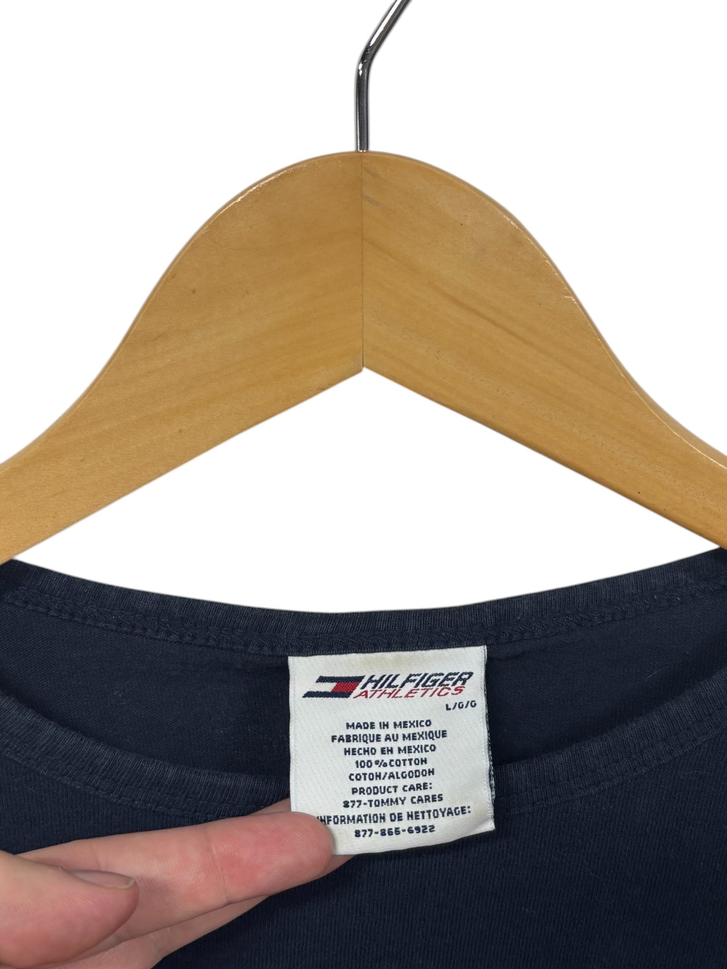 Vintage 90's Tommy Hilfiger Athletics TH 1985 Long Sleeve Shirt Size Large