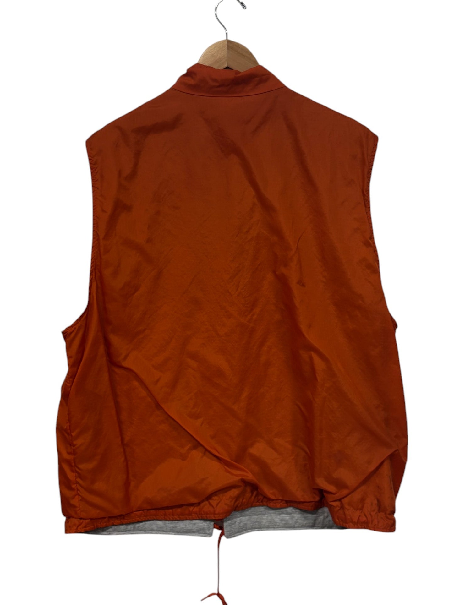 Vintage 90's Nike Reversible Orange Grey Zip Up Vest Size XL