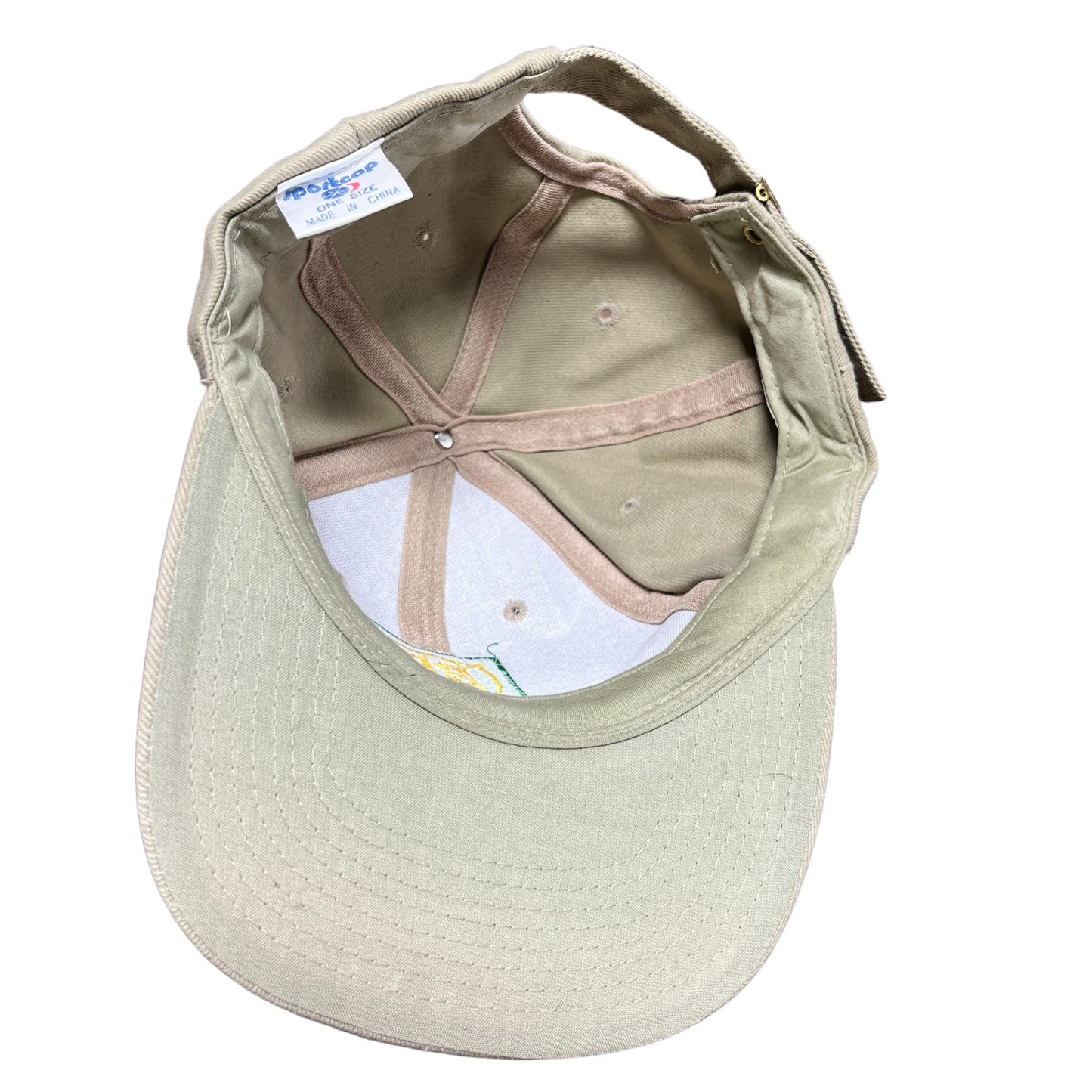 Vintage 90's BP Oil Beige Embroidered Strapback Hat