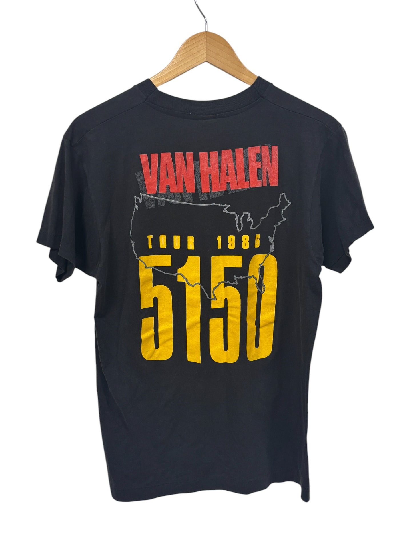 Vintage 1986 Van Halen 5150 USA Tour Band Tee Size Small