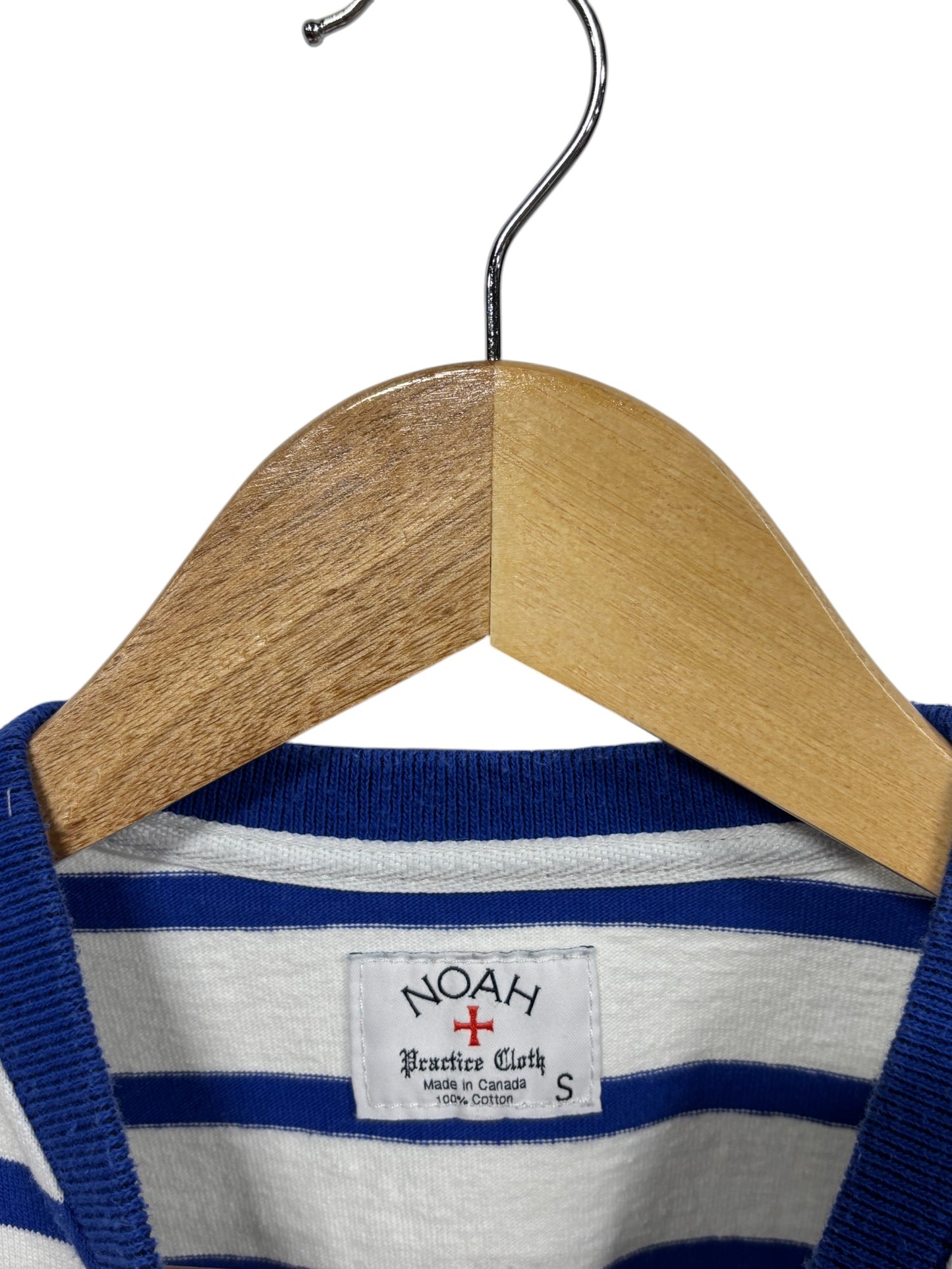 Noah NY Striped Duck Embroidered Graphic Tee Size Small