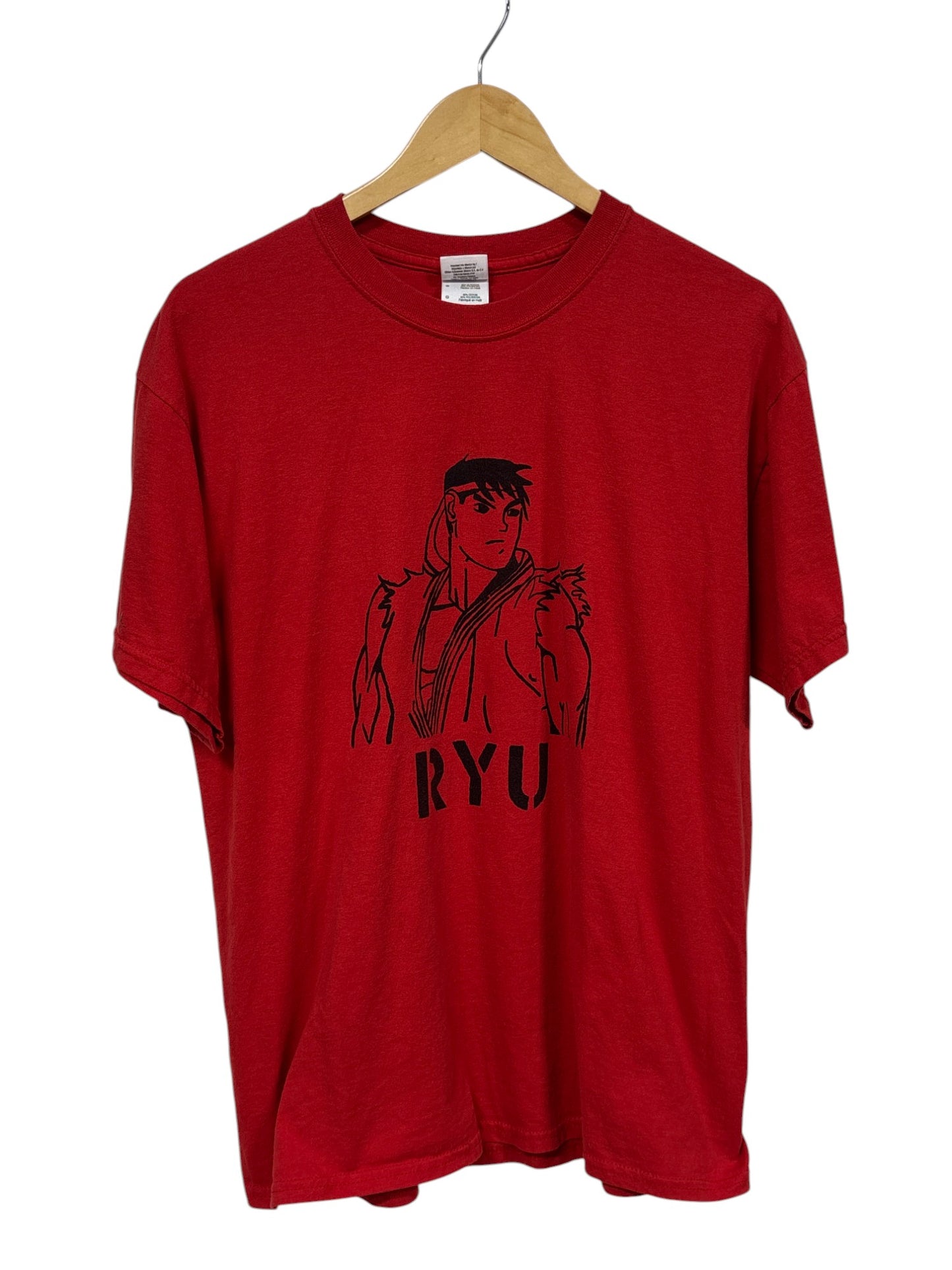 Vintage 00's Street Fighter Ryu Video Game Graphic Tee Size Large