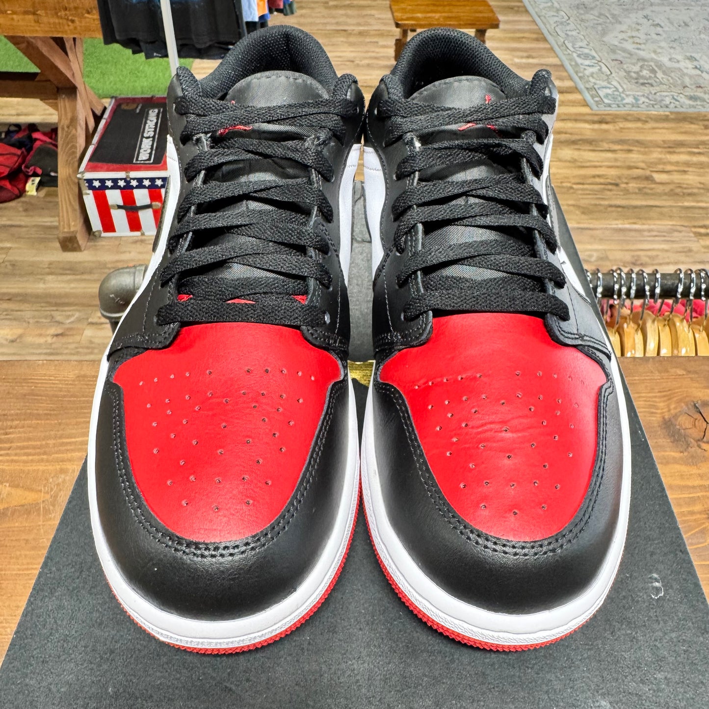 Jordan 1 Low 'Bred Toe 2.0' Size 12