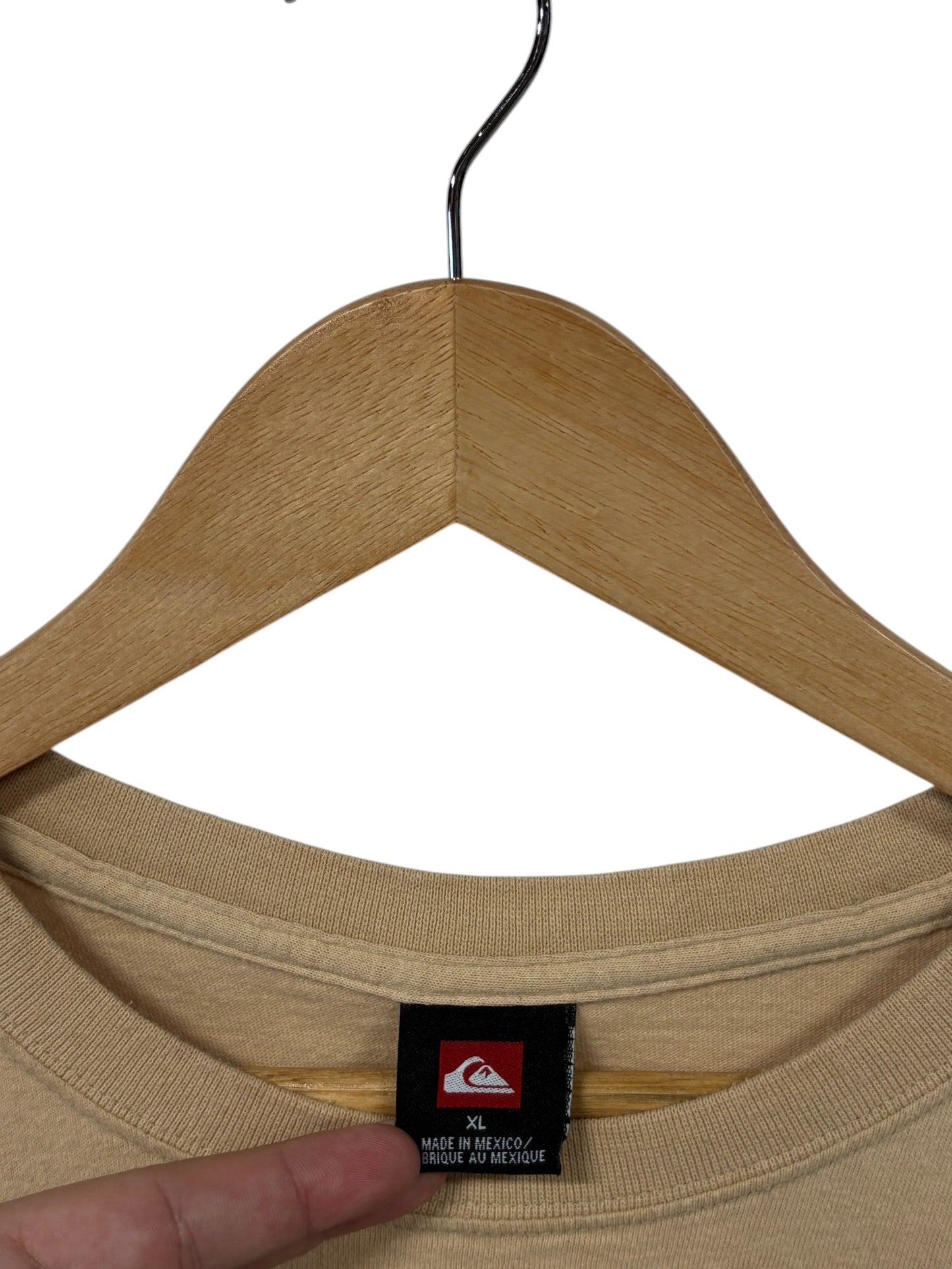 Vintage Y2K Quiksilver Classic Logo Graphic Tee Size XL