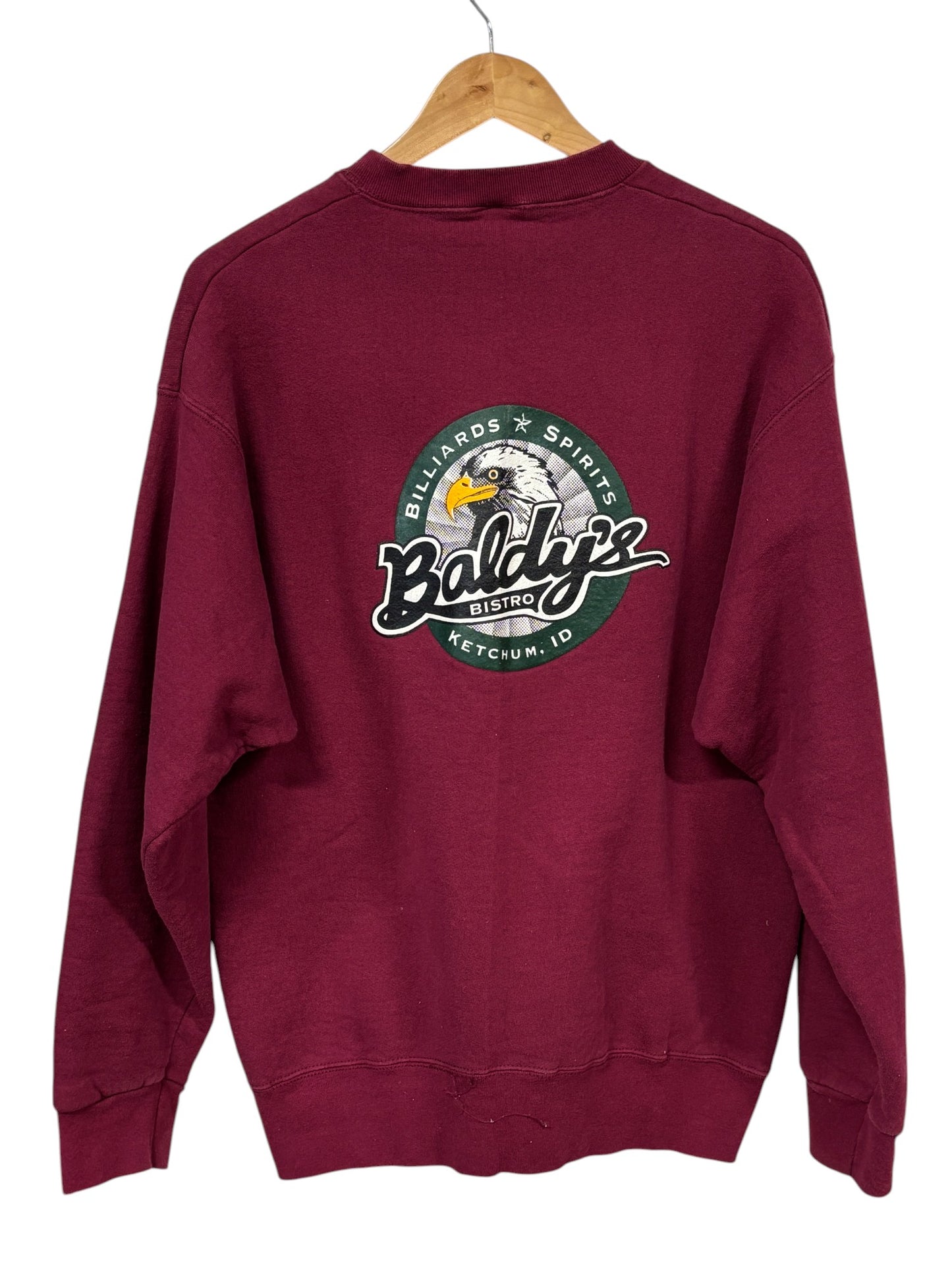 Vintage 90's Baldy's Bistro Ketchum Idaho Crewneck Sweater Size Large