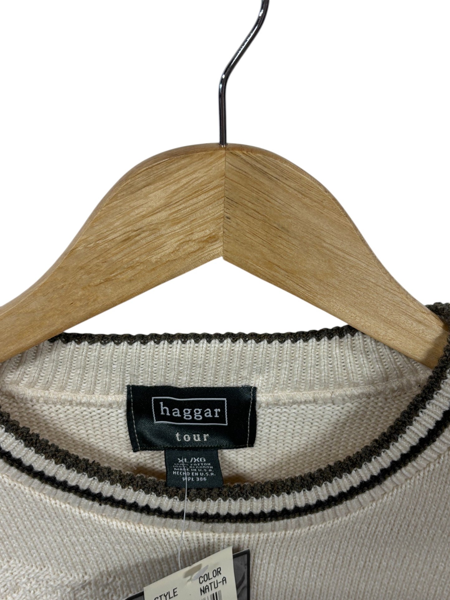 Vintage 90's Haggar Golf Knit Sweater Size XL (NWT)