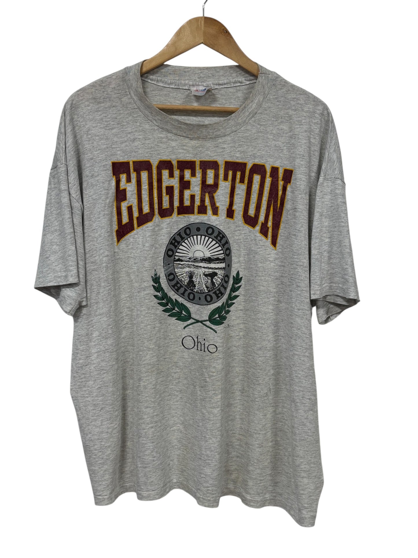 Vintage 90's Edgerton Ohio Graphic Tee Size XXL